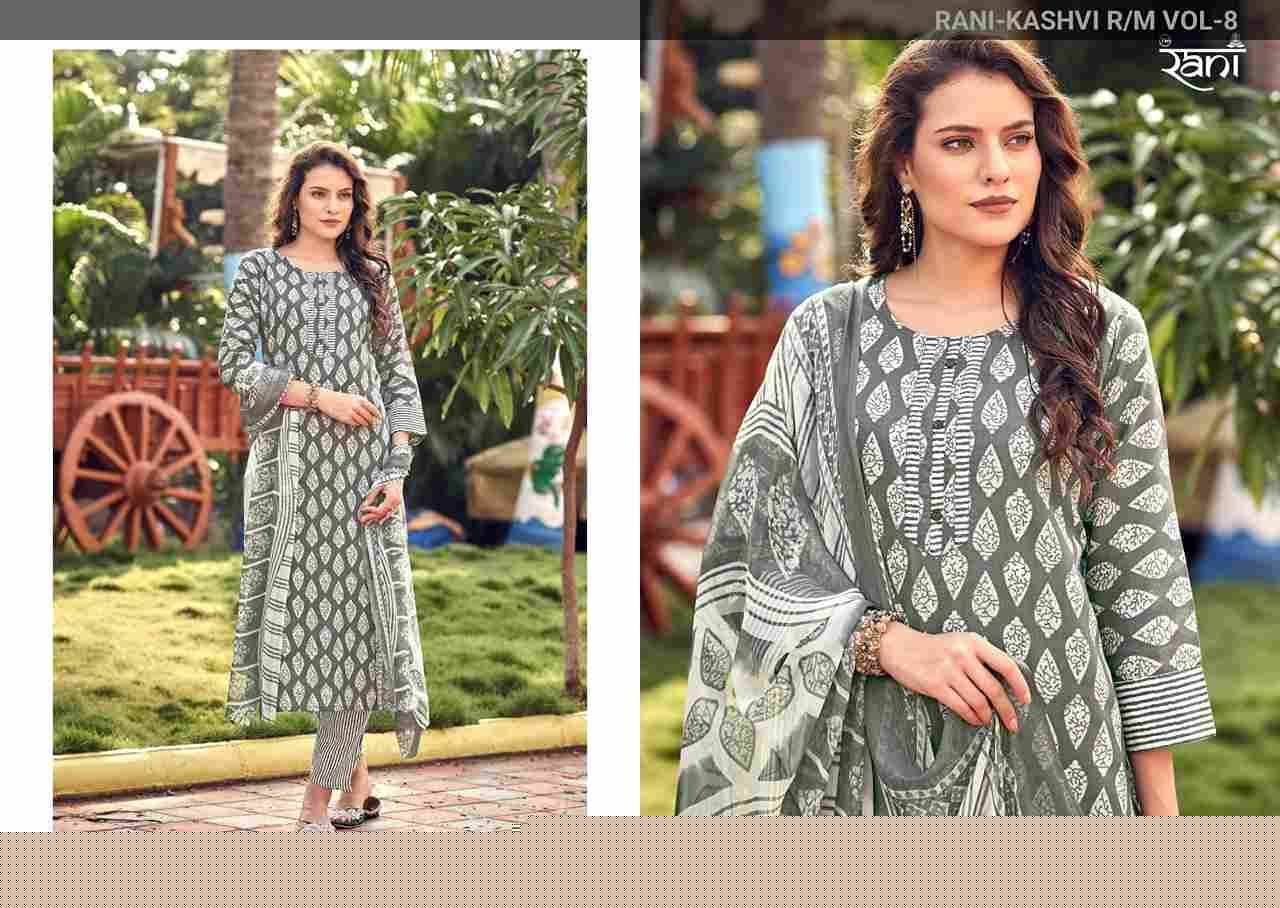 Kashvi Vol-8 By Rani Fashion 8001 To 8010 Series Festive Suits Beautiful Fancy Colorful Stylish Party Wear & Occasional Wear Cotton Print Dresses At Wholesale Price