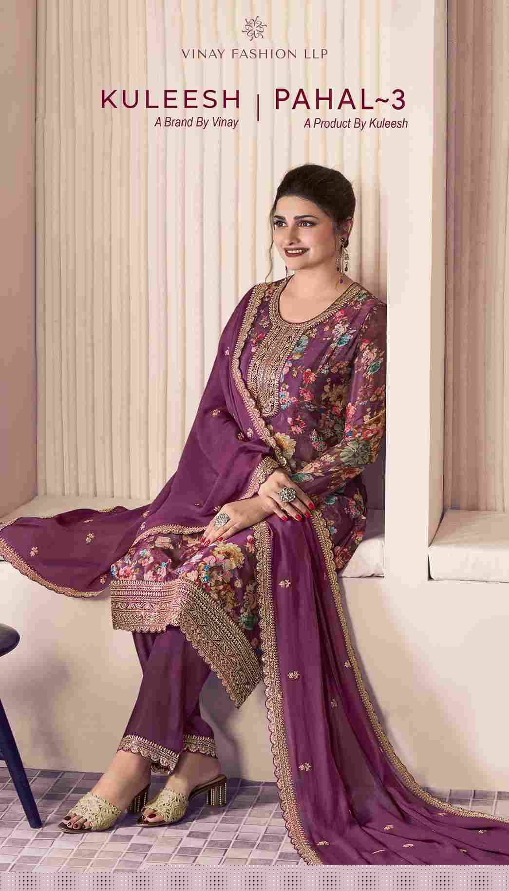Pahal Vol-3 By Vinay Fashion 72061 To 72064 Series Designer Festive Suits Collection Beautiful Stylish Fancy Colorful Party Wear & Occasional Wear Chinnon Dresses At Wholesale Price