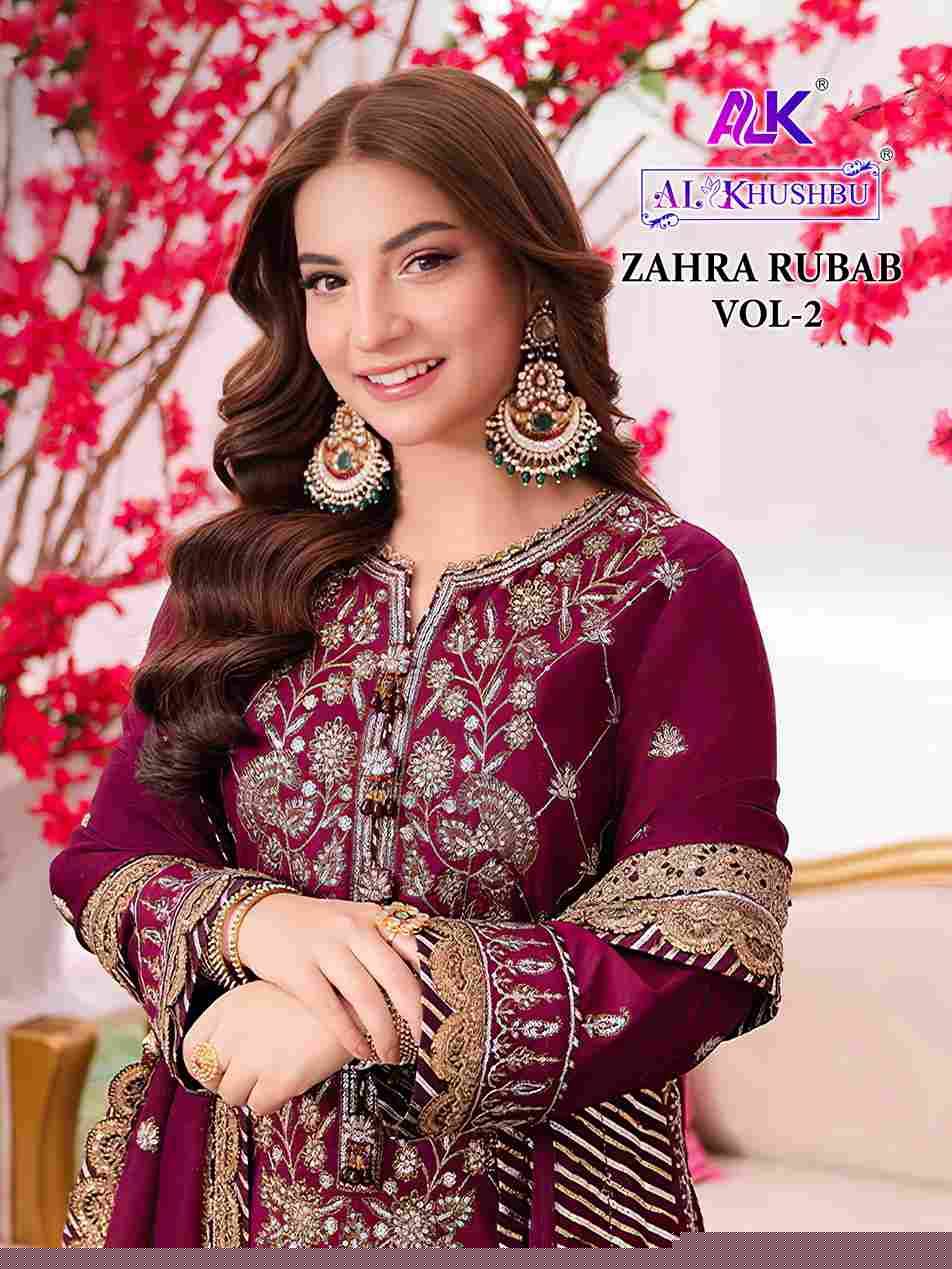 Zahra Rubab Vol-2 By Al Khushbu 6024 To 6026 Series Beautiful Pakistani Suits Colorful Stylish Fancy Casual Wear & Ethnic Wear Faux Georgette Dresses At Wholesale Price