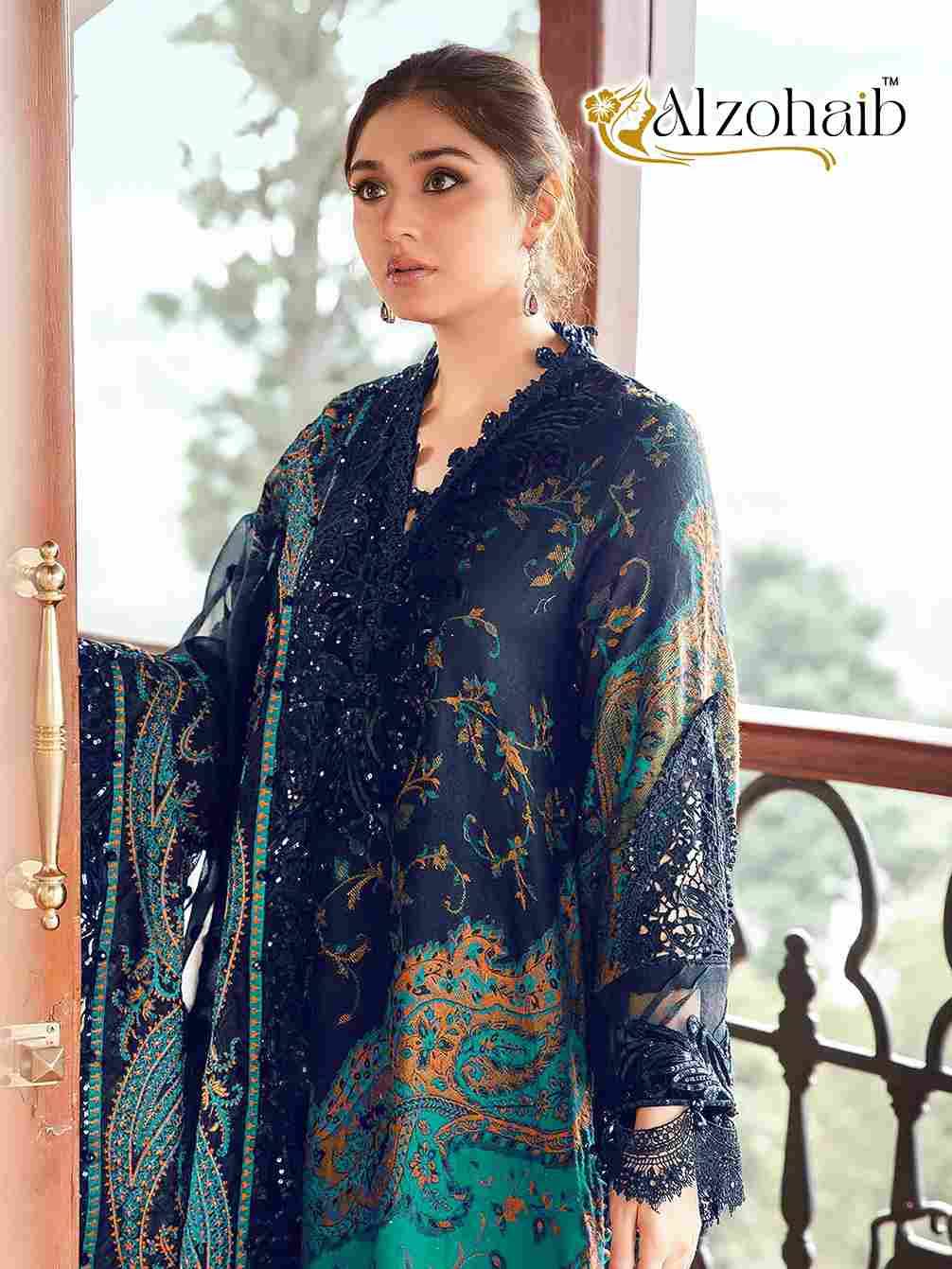 Alzohaib 1144 Colours By Alzohaib 1144-A To 1144-B Series Beautiful Pakistani Suits Stylish Fancy Colorful Party Wear & Occasional Wear Pure Cotton Print Dresses At Wholesale Price