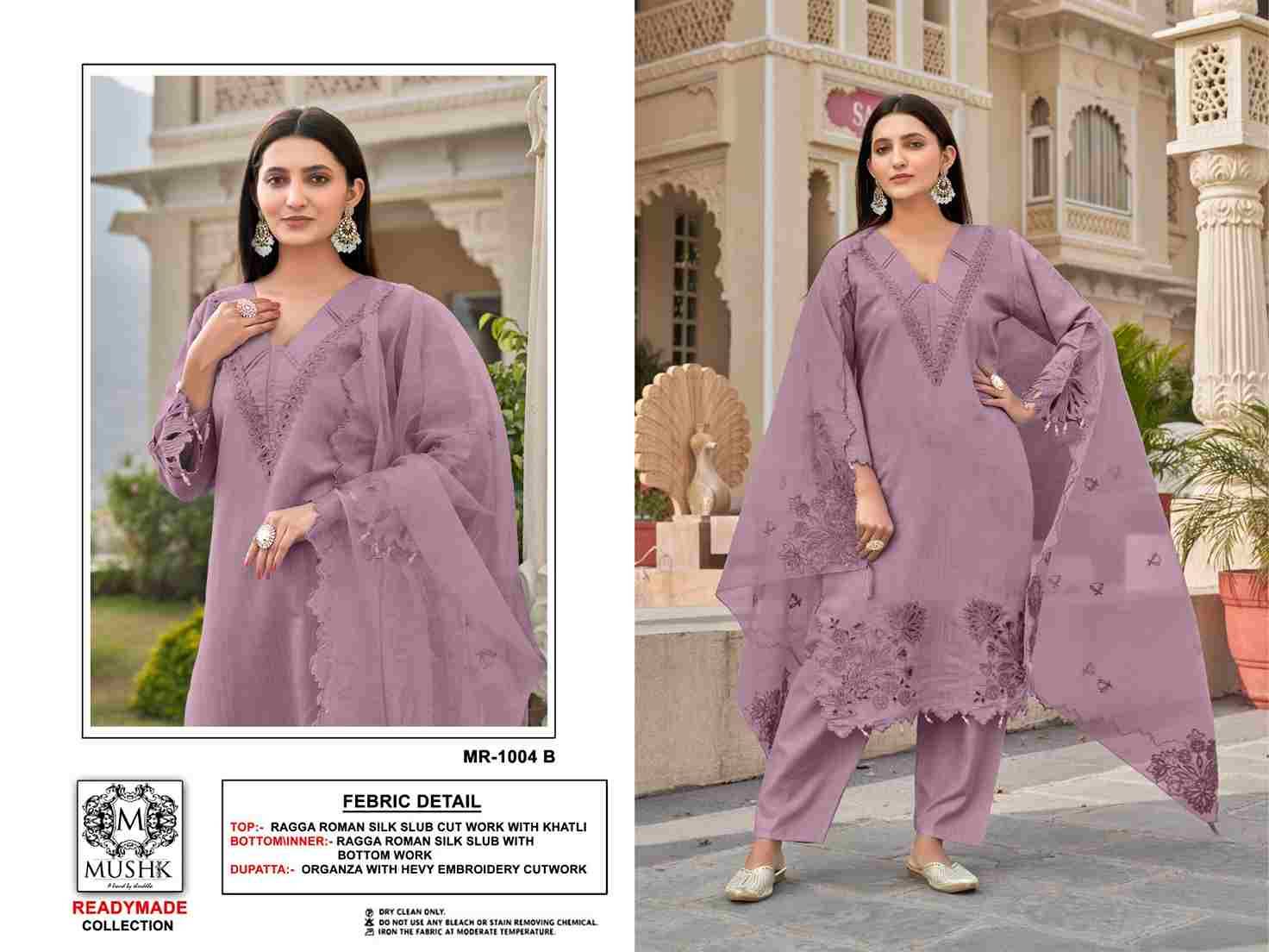Mushk Hit Design R-1004 Colours By Mushk R-1004-A To R-1004-D Series Beautiful Winter Collection Pakistani Suits Stylish Fancy Colorful Casual Wear & Ethnic Wear Pure Roman Silk Embroidery Dresses At Wholesale Price