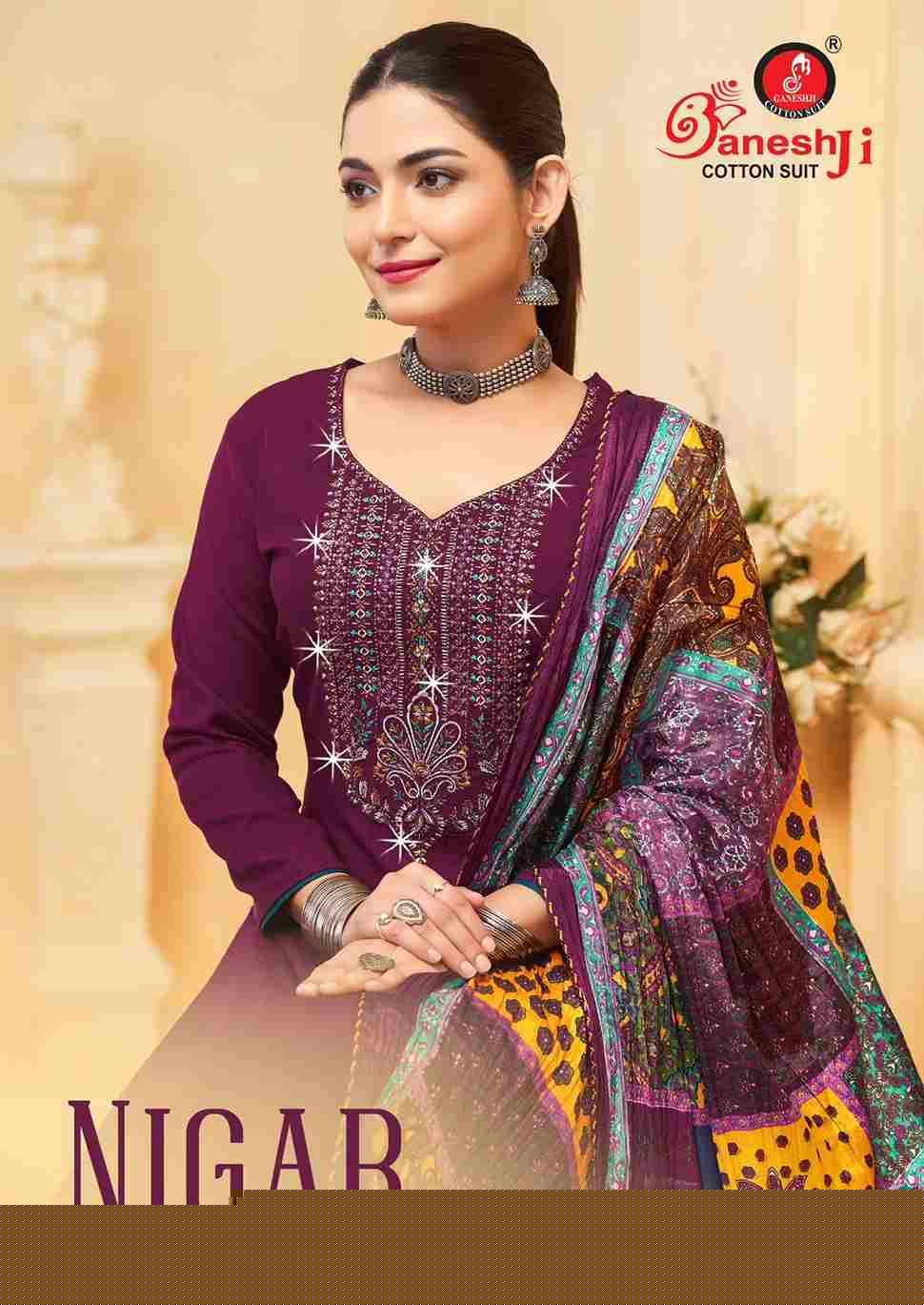 Nigar By Ganeshji 1001 To 1008 Series Beautiful Festive Suits Stylish Fancy Colorful Party Wear & Occasional Wear Pure Rayon Slub Dresses At Wholesale Price