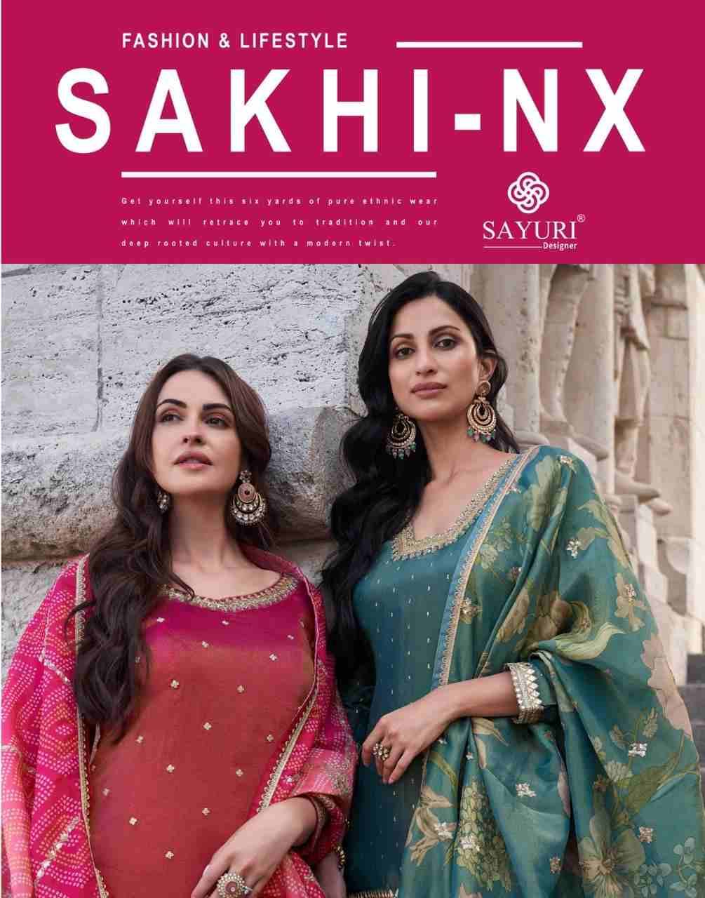 Sakhi Nx By Sayuri 5646 To 5648 Series Designer Sharara Stylish Fancy Colorful Beautiful Party Wear & Ethnic Wear Collection Chinnon Silk Dresses At Wholesale Price