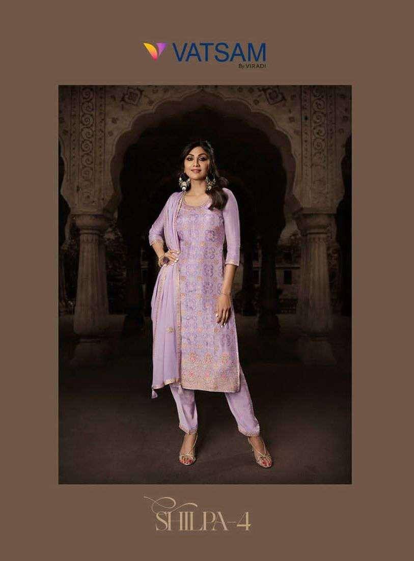 Shilpa Vol-4 By Vatsam 691 To 696 Series Beautiful Suits Colorful Stylish Fancy Casual Wear & Ethnic Wear Viscose Dola Jacquard Dresses At Wholesale Price