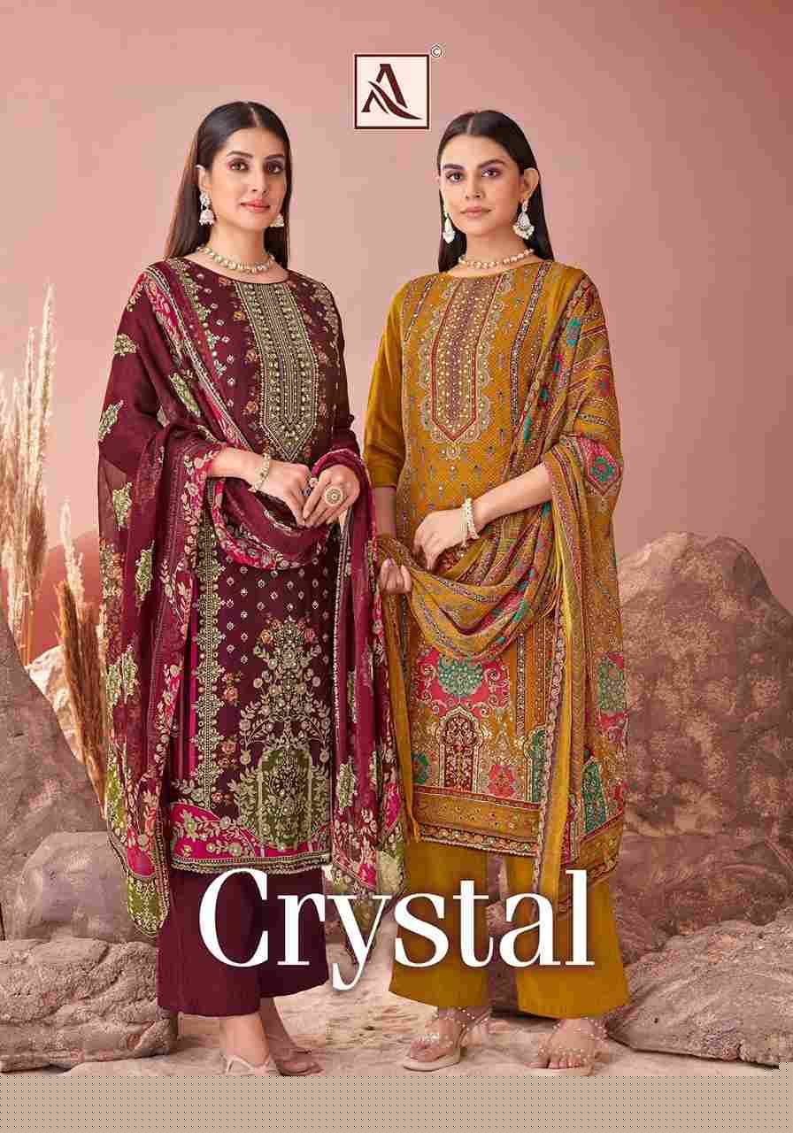 Crystal By Alok Suit 1758-001 To 1758-006 Series Beautiful Festive Suits Colorful Stylish Fancy Casual Wear & Ethnic Wear Pure Viscose Organza Dresses At Wholesale Price