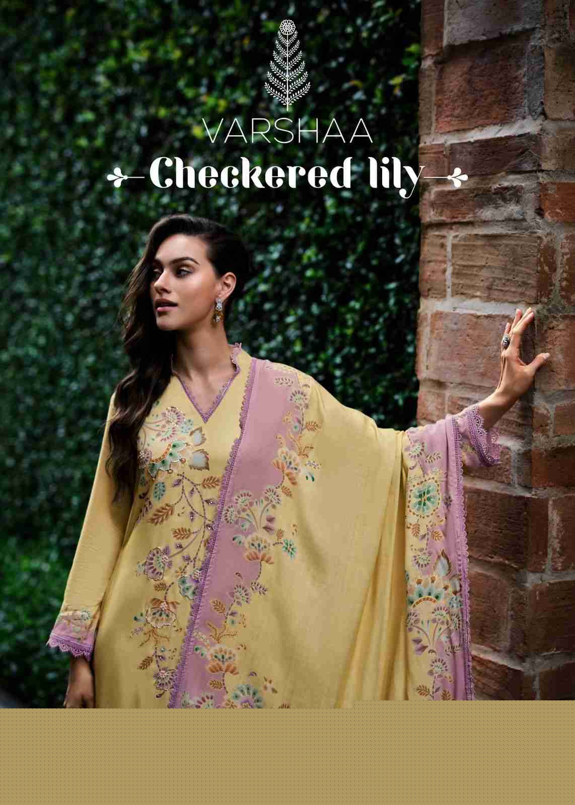 Checkered Lily By Varshaa 01 To 04 Series Beautiful Festive Suits Colorful Stylish Fancy Casual Wear & Ethnic Wear Cotton Linen Dresses At Wholesale Price