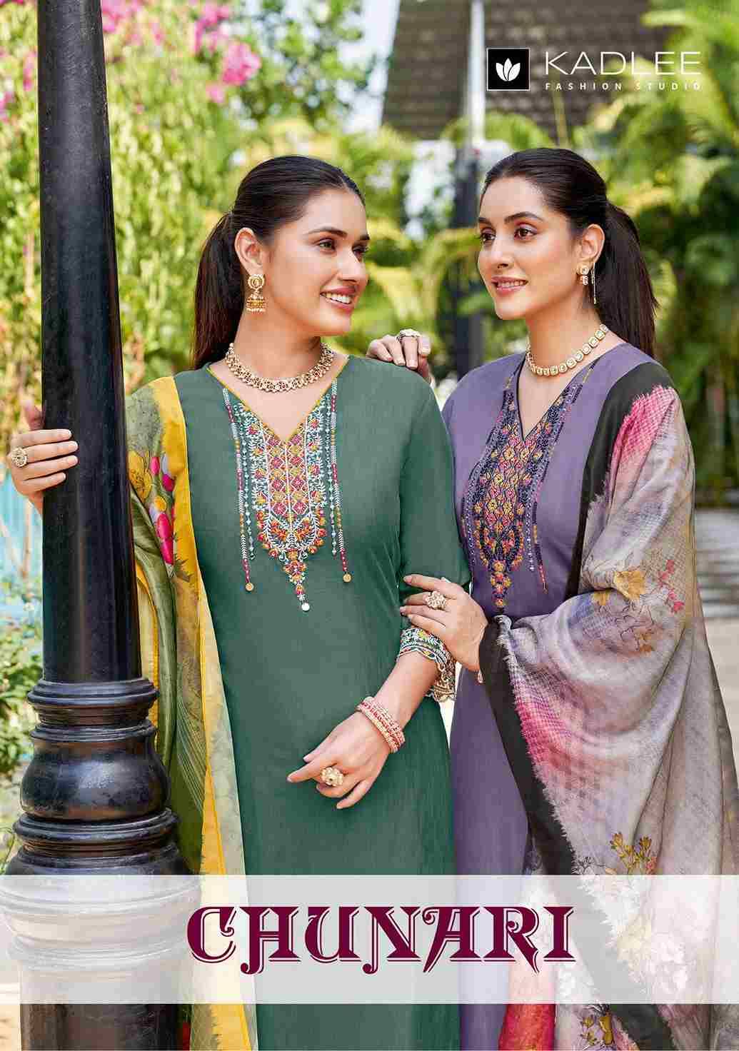 Chunari By Kadlee 3001 To 3005 Series Designer Stylish Fancy Colorful Beautiful Party Wear & Ethnic Wear Collection Rayon Slub Print Dresses With Bottom At Wholesale Price