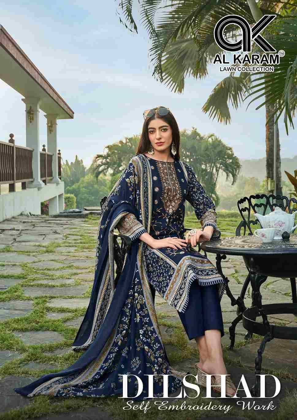 Dilshad By Al Karam Lawn Collection 1001 To 1006 Series Beautiful Suits Colorful Stylish Fancy Casual Wear & Ethnic Wear Pure Lawn Dresses At Wholesale Price