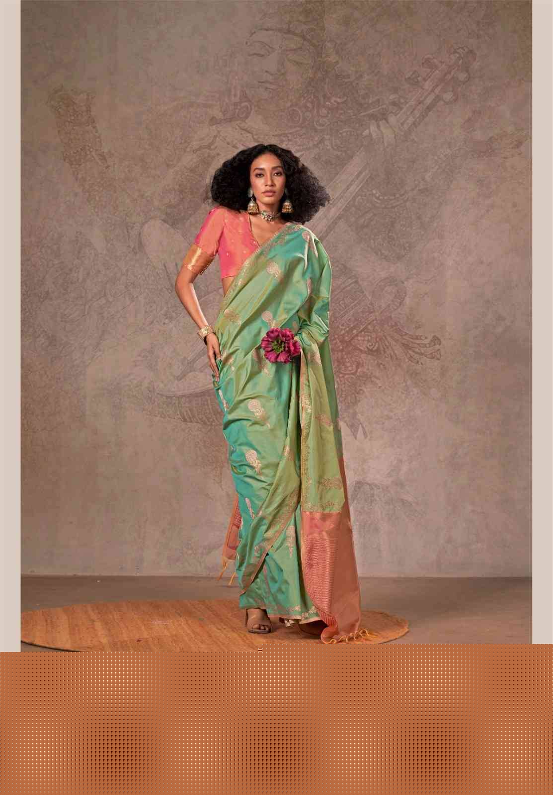 Kirtan By Raj Tex 403001 To 403006 Series Indian Traditional Wear Collection Beautiful Stylish Fancy Colorful Party Wear & Occasional Wear Handloom Silk Sarees At Wholesale Price