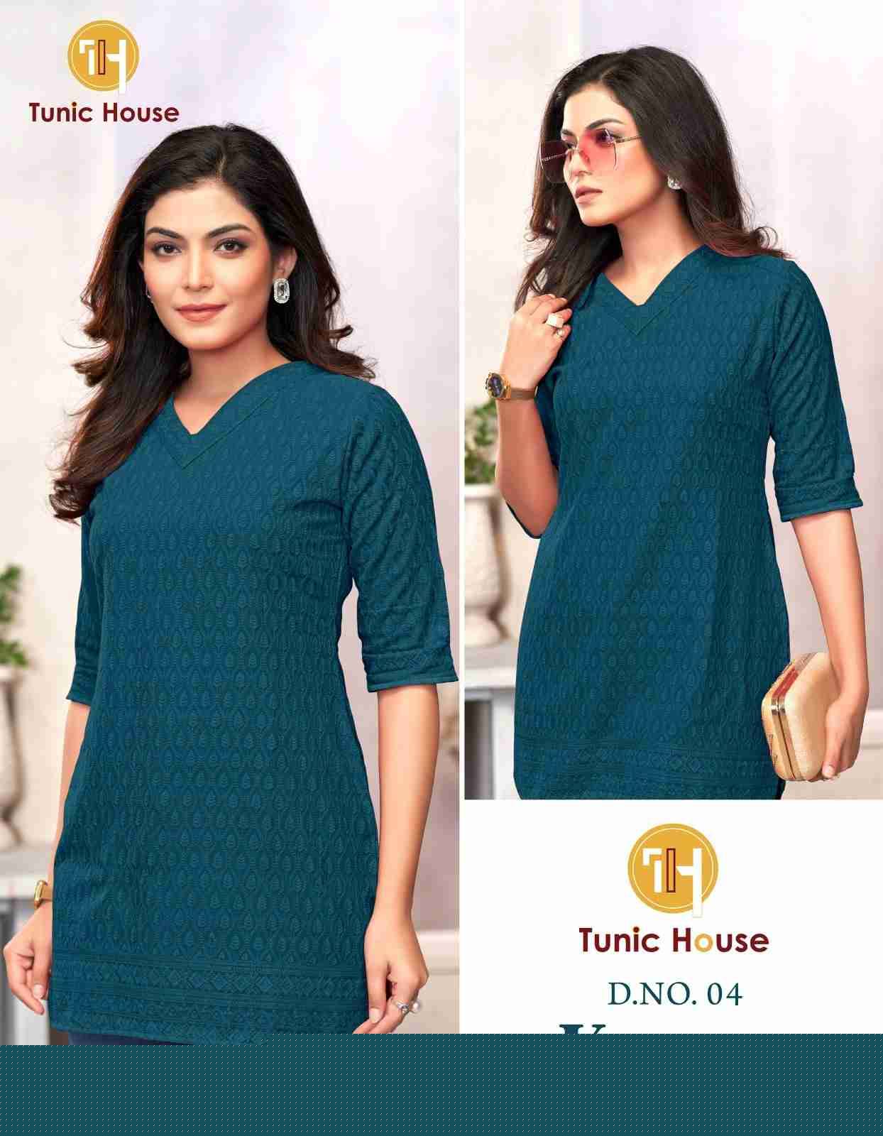 Krisha By Tunic House Designer Stylish Fancy Colorful Beautiful Party Wear & Ethnic Wear Collection Viscose Rayon With Work Tops At Wholesale Price