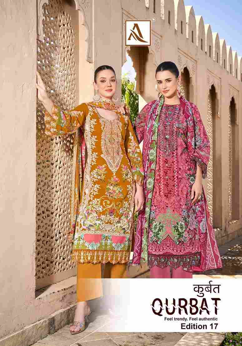 Qurbat Vol-17 By Alok Suit 1723-001 To 1723-008 Series Beautiful Festive Suits Colorful Stylish Fancy Casual Wear & Ethnic Wear Pure Cambric Cotton Dresses At Wholesale Price