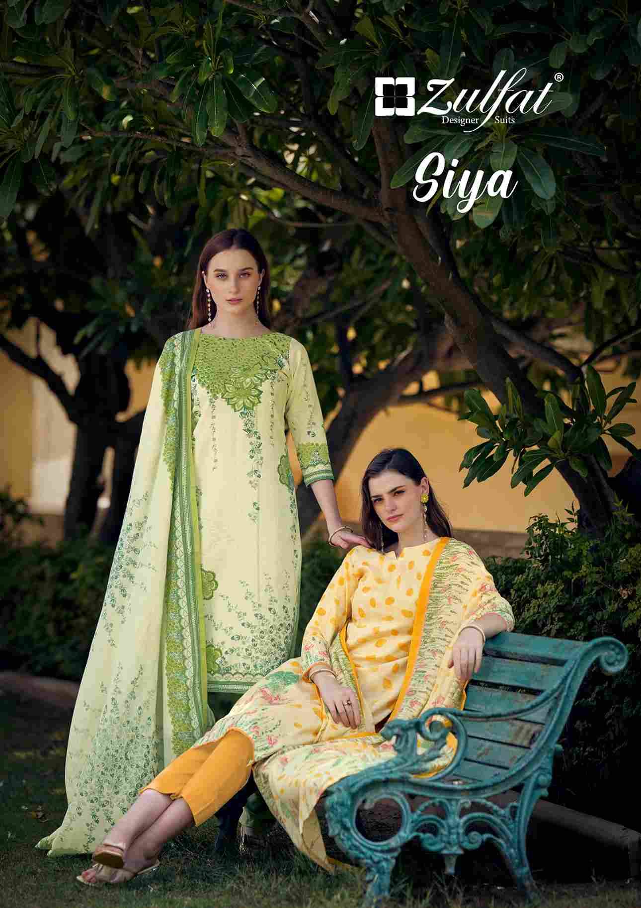 Siya By Zulfat 625-001 To 625-008 Series Beautiful Festive Suits Stylish Fancy Colorful Casual Wear & Ethnic Wear Pure Cotton Print Dresses At Wholesale Price