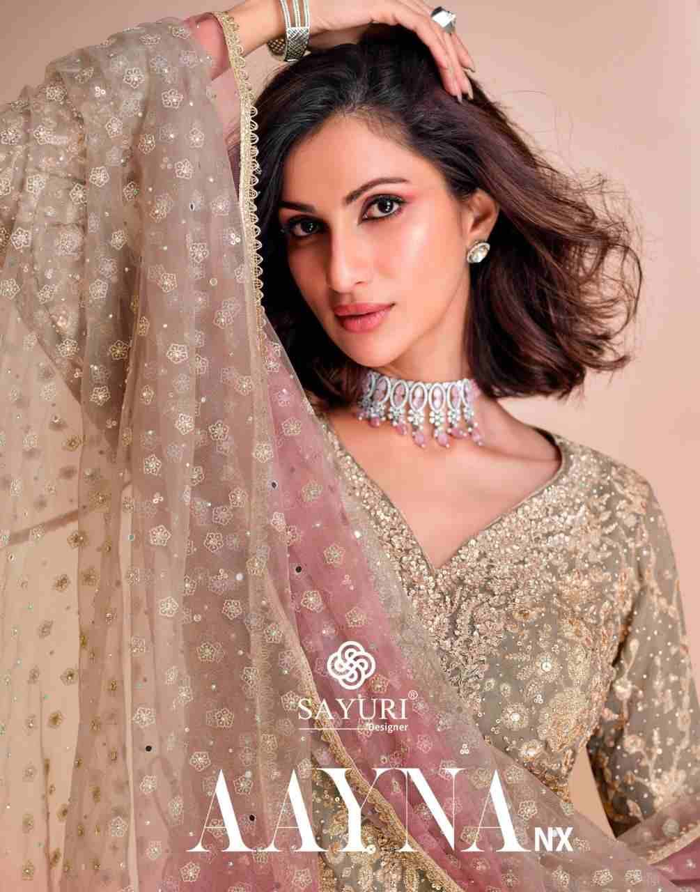Aayna Nx By Sayuri Designer Sharara Suits Beautiful Fancy Colorful Stylish Party Wear & Occasional Wear Georgette Dresses At Wholesale Price