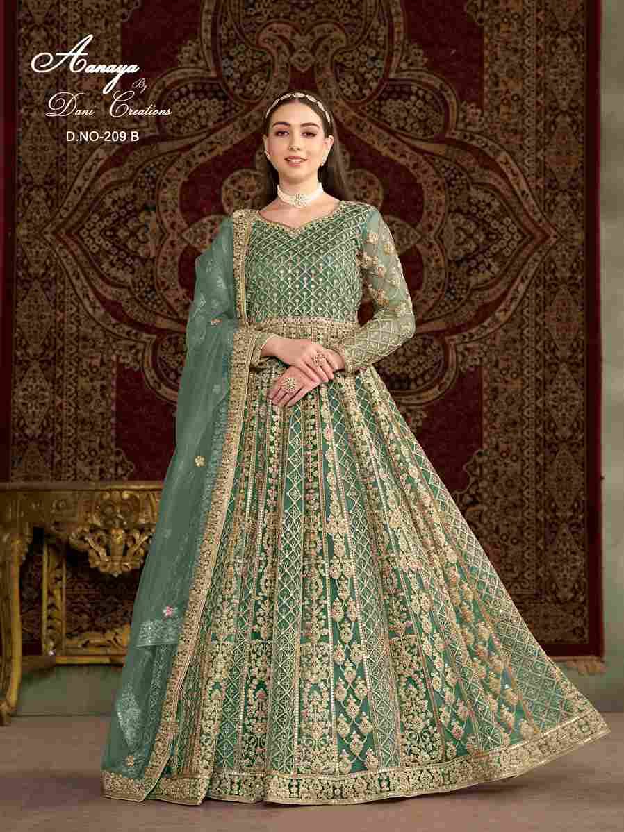 Aanaya Vol-209 By Twisha 209-A To 209-D Series Designer Stylish Fancy Colorful Beautiful Party Wear & Ethnic Wear Collection Net Gowns With Dupatta At Wholesale Price