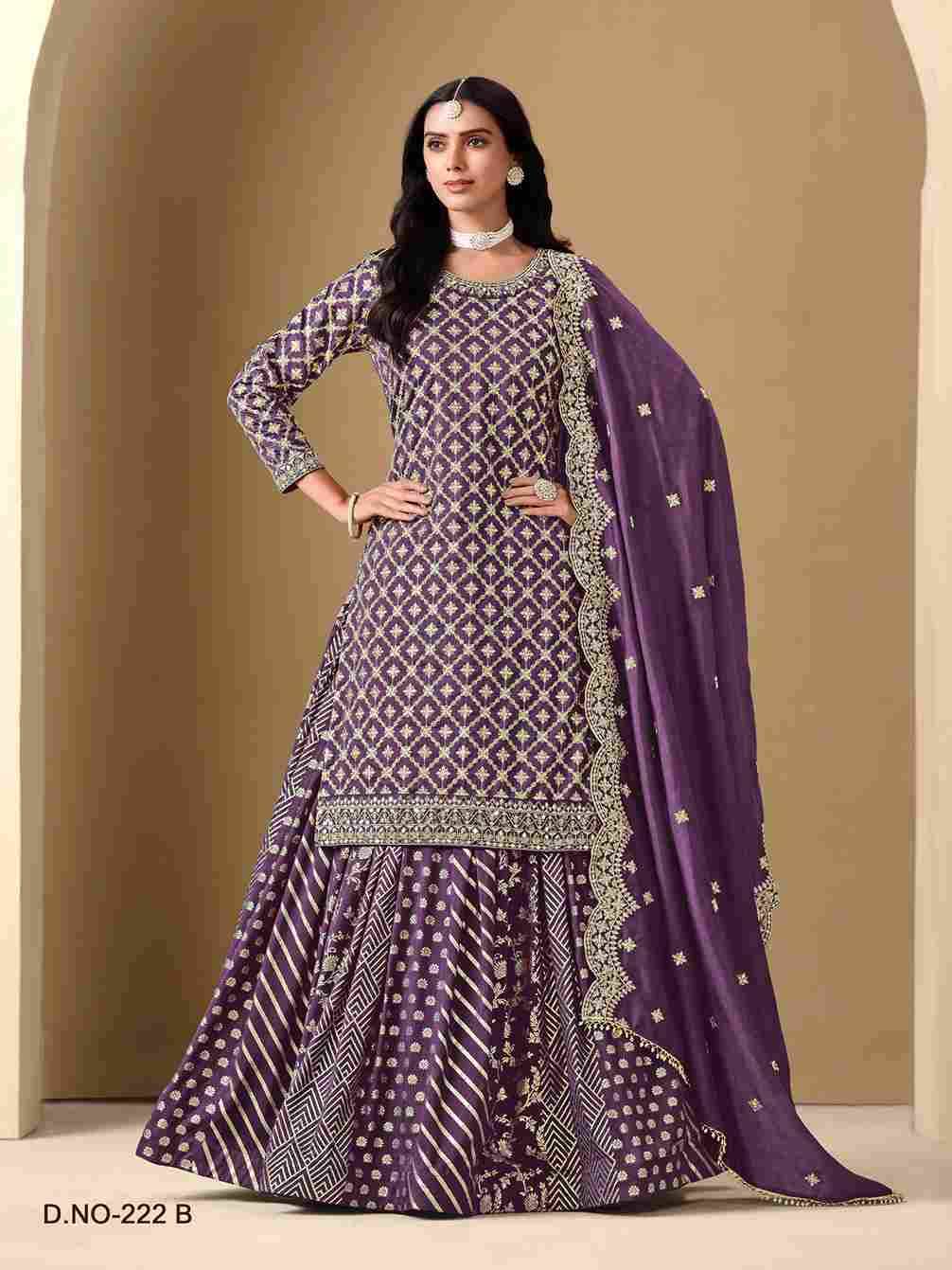 Aanaya Vol-222 By Twisha 222-A To 222-D Series Designer Sharara Suits Collection Beautiful Stylish Fancy Colorful Party Wear & Occasional Wear Art Silk Dresses At Wholesale Price