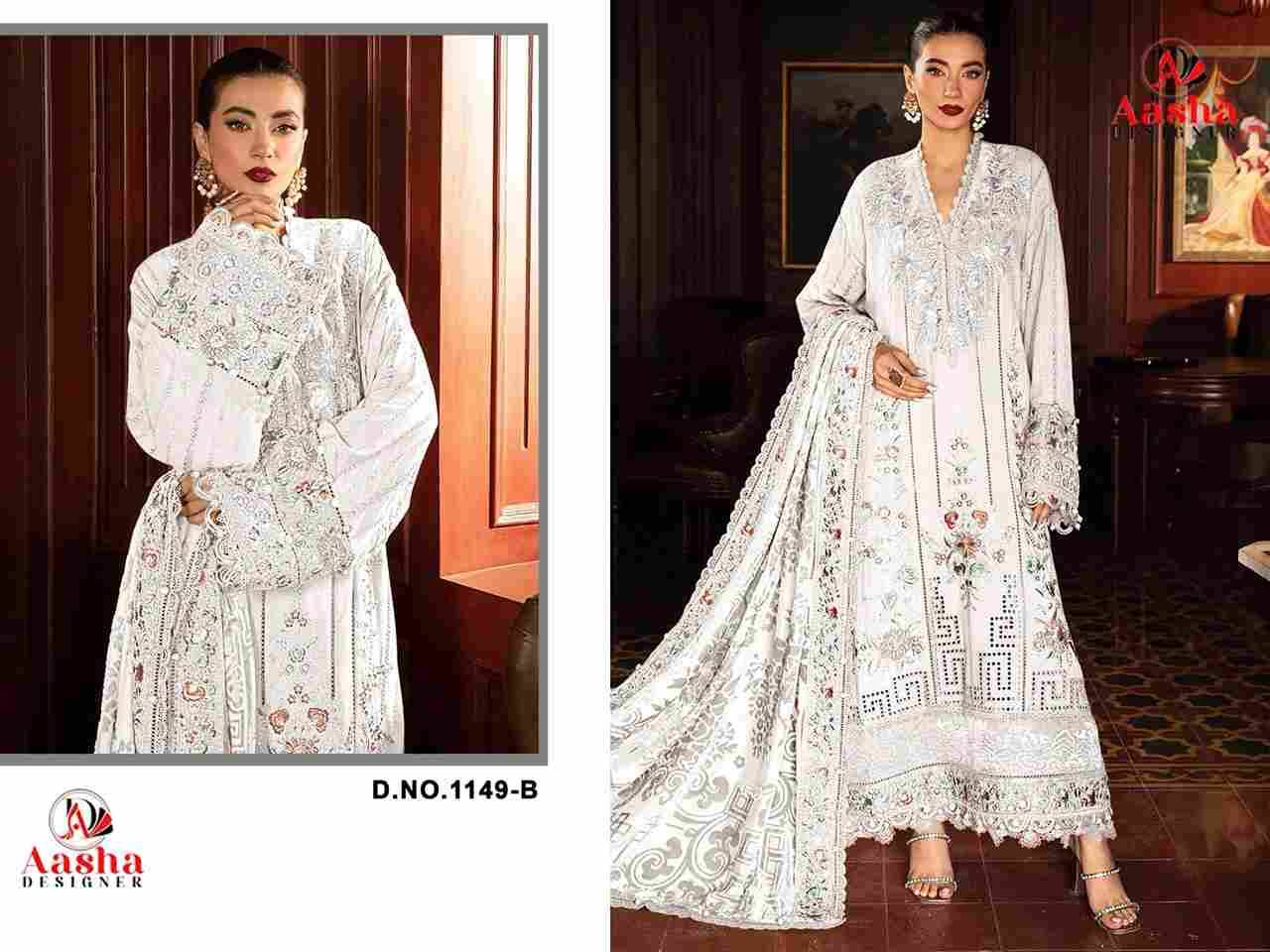 Aasha 1149 Colours By Aasha Designer 1149-A To 1149-D Series Pakistani Suits Beautiful Fancy Colorful Stylish Party Wear & Occasional Wear Heavy Rayon Embroidery Dresses At Wholesale Price