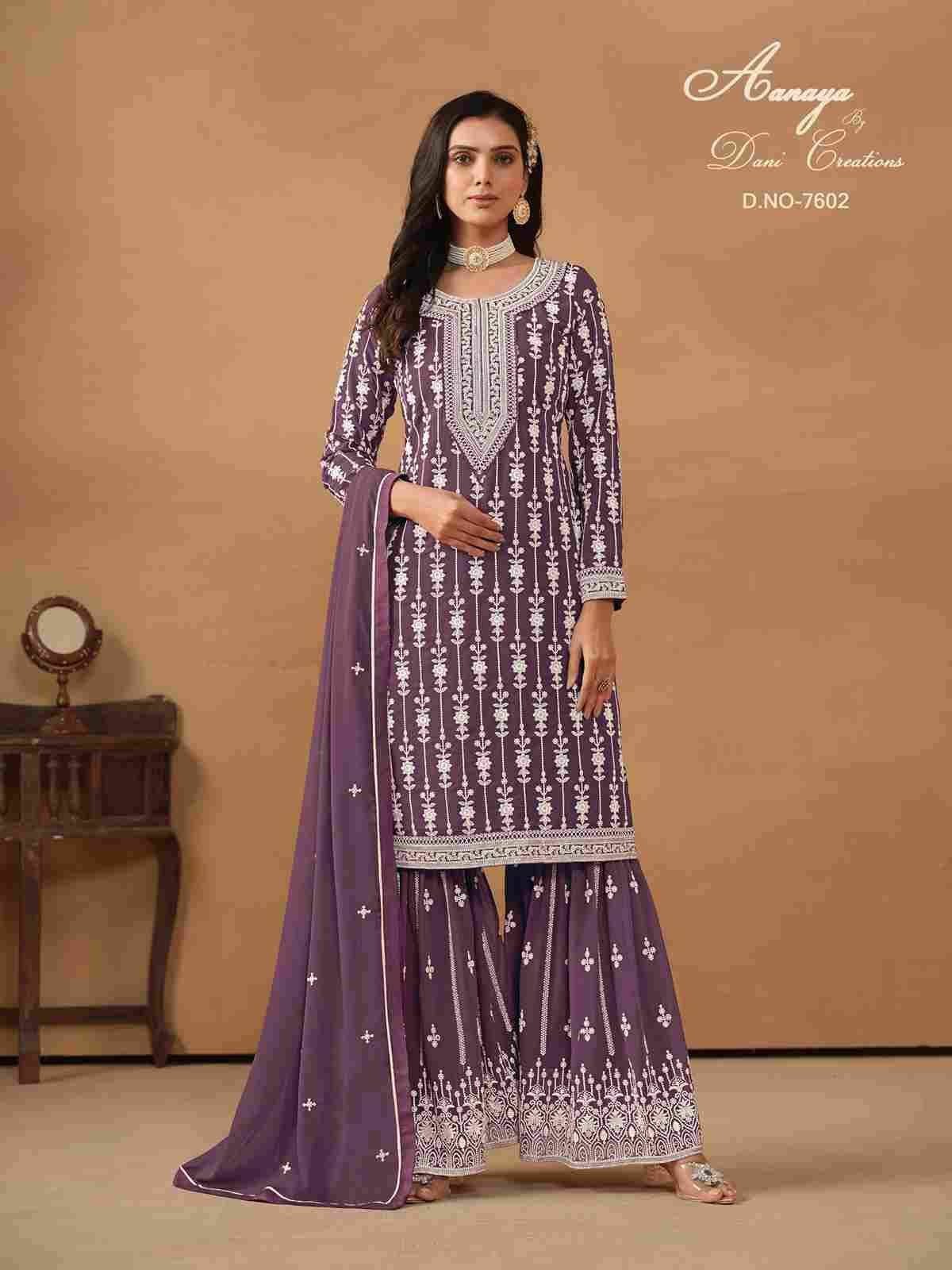 Aanaya Vol-176 By Twisha 7601 To 7604 Series Designer Festive Suits Collection Beautiful Stylish Fancy Colorful Party Wear & Occasional Wear Faux Georgette Dresses At Wholesale Price