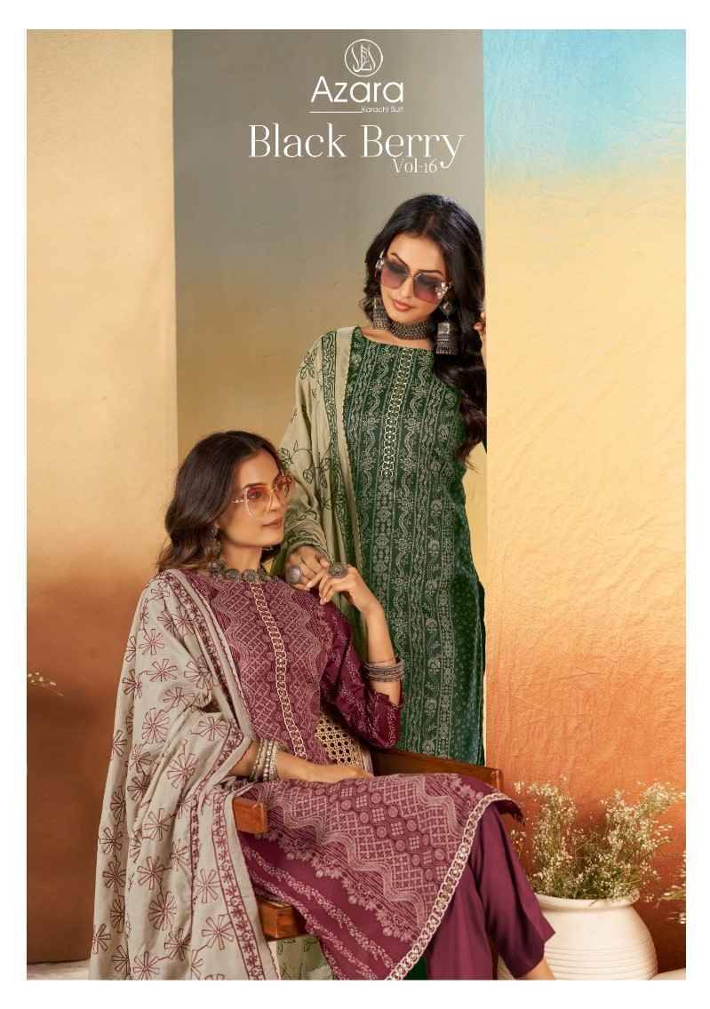 Black Berry Vol-16 By Azara 108-001 To 108-004 Series Beautiful Stylish Festive Suits Fancy Colorful Casual Wear & Ethnic Wear & Ready To Wear Cotton Print Dresses At Wholesale Price