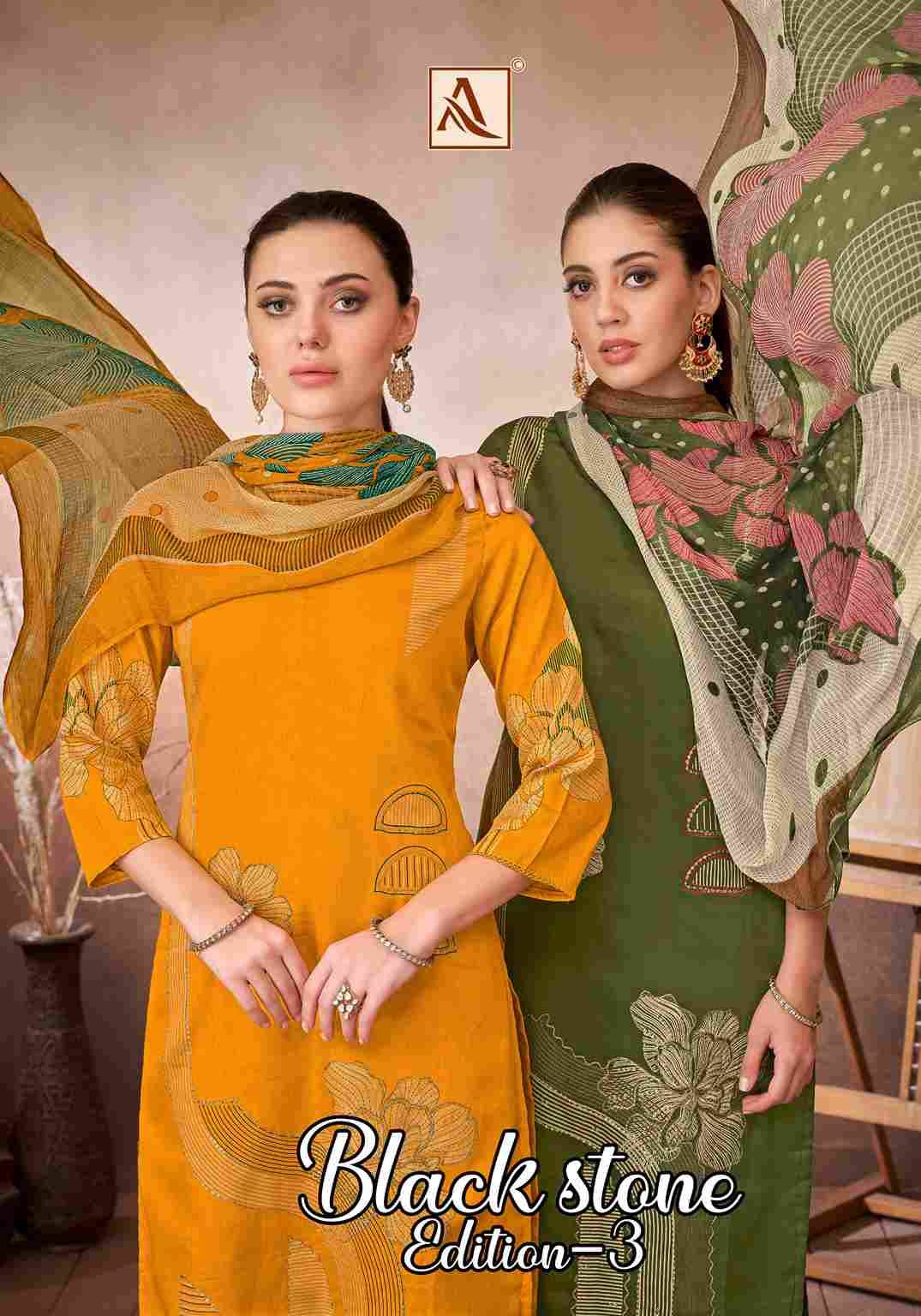 Black Stone Vol-3 By Alok Suit 1811-001 To 1811-004 Series Beautiful Festive Suits Colorful Stylish Fancy Casual Wear & Ethnic Wear Pure Jam Embroidered Dresses At Wholesale Price