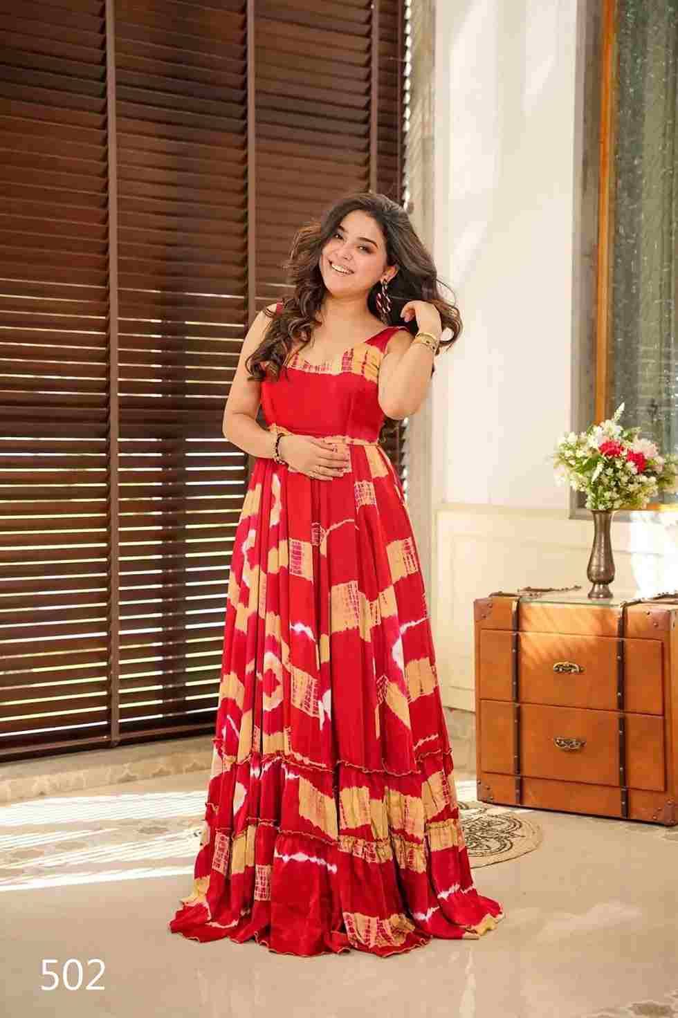 Clora Vol-5 By Fashid Wholesale 501 To 507 Series Designer Stylish Fancy Colorful Beautiful Party Wear & Ethnic Wear Collection Heavy Rayon/Faux Georgette Gowns With Dupatta At Wholesale Price