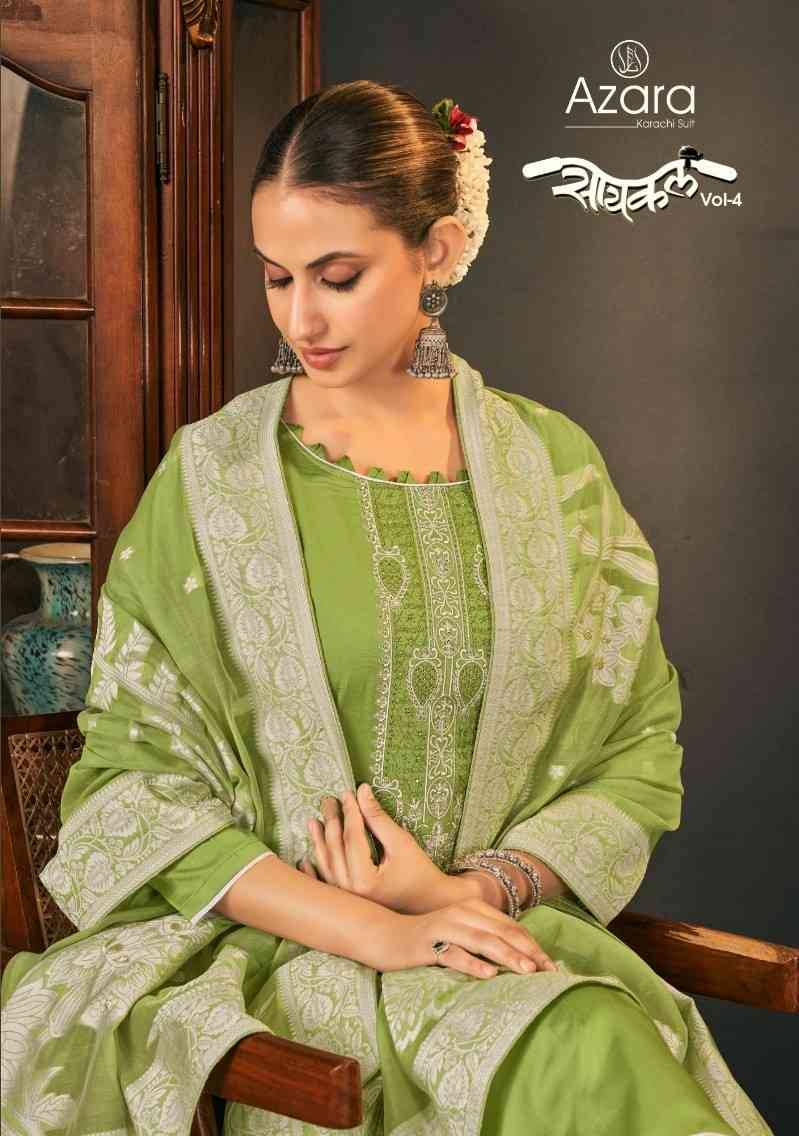 Cycle Vol-4 By Azara 110-001 To 110-006 Series Beautiful Festive Suits Stylish Fancy Colorful Casual Wear & Ethnic Wear Pure Jam Cotton Dresses At Wholesale Price