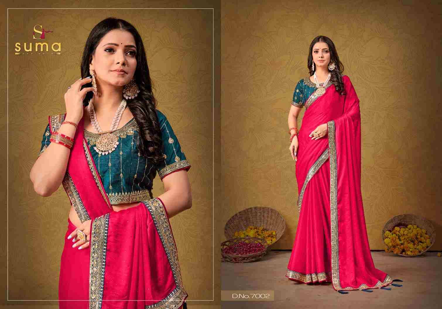 Durgi By Suma 7001 To 7009 Series Indian Traditional Wear Collection Beautiful Stylish Fancy Colorful Party Wear & Occasional Wear Rangoli Sarees At Wholesale Price