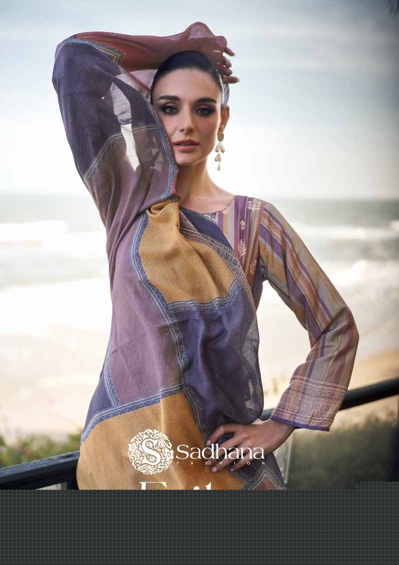 Erika By Sadhana Fashion 11293 To 11298 Series Designer Festive Suits Beautiful Fancy Stylish Colorful Party Wear & Occasional Wear Pure Muslin Silk Print Dresses At Wholesale Price