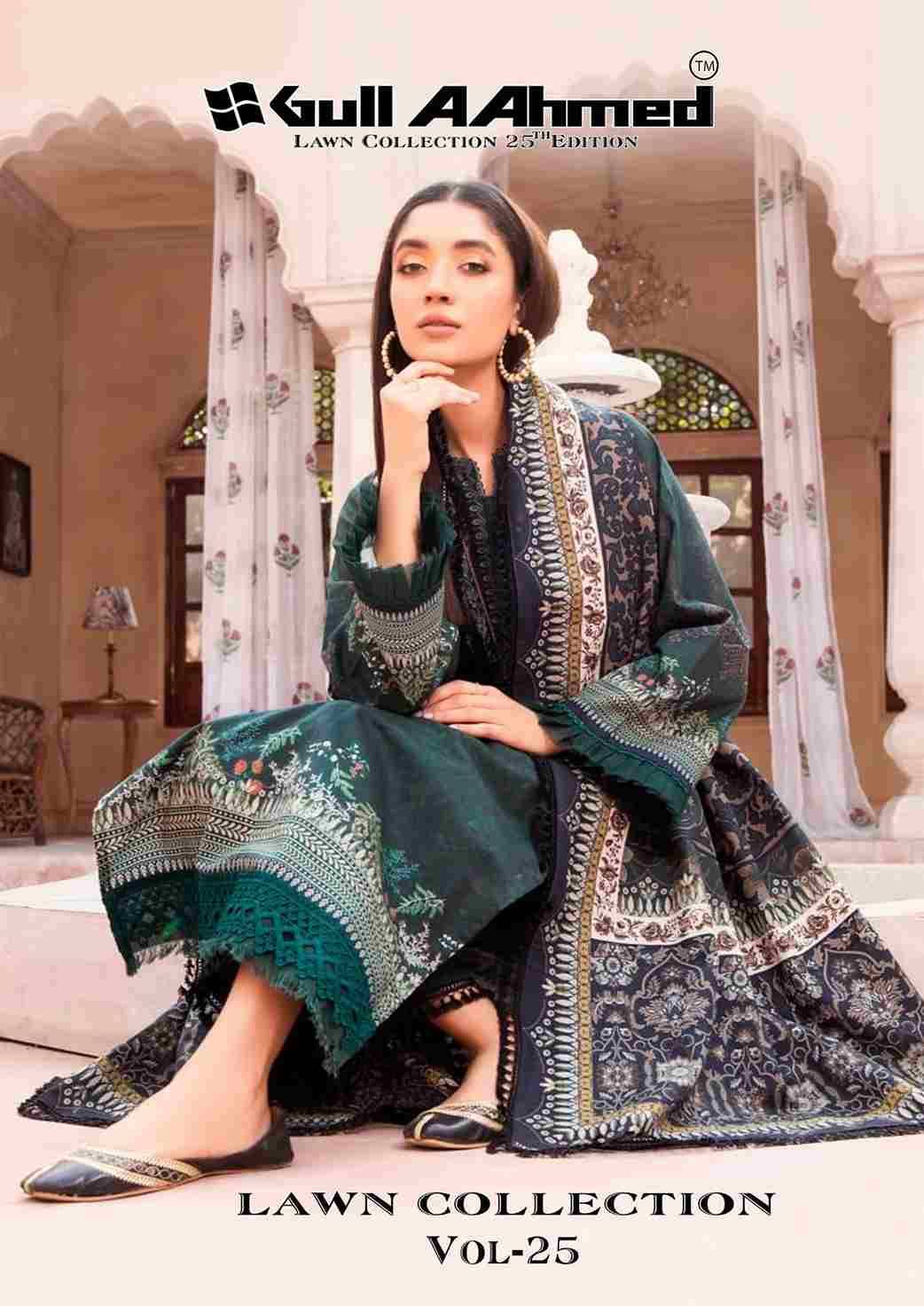 Gull Aahmed Lawn Collection Vol-25 By Gull Aahmed 209 To 214 Series Beautiful Festive Suits Stylish Fancy Colorful Casual Wear & Ethnic Wear Pure Lawn Dresses At Wholesale Price