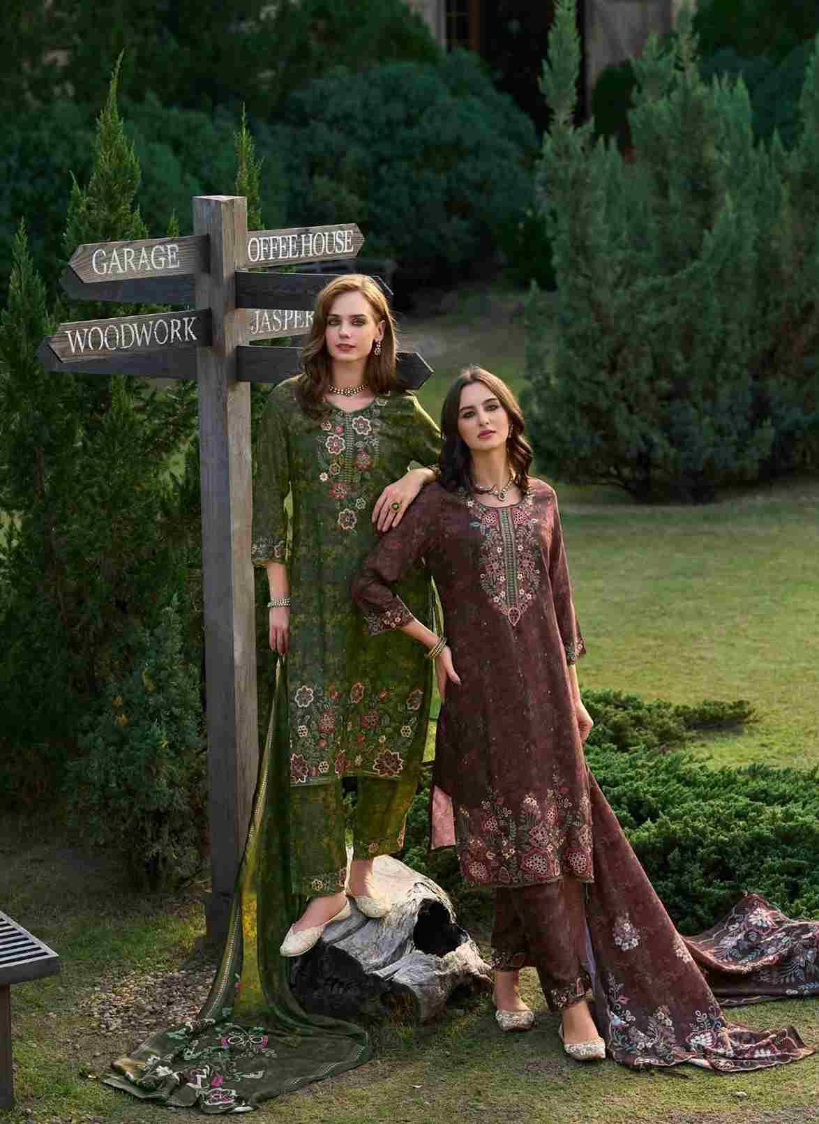 Glam By Poonam Designer 5001 To 5004 Series Suits Beautiful Fancy Colorful Stylish Party Wear & Occasional Wear Muslin Digital Print Dresses At Wholesale Price