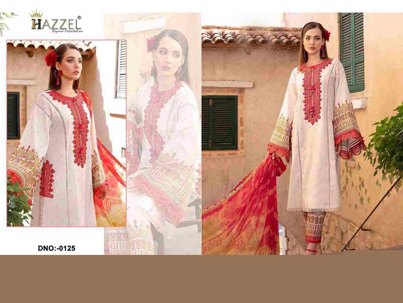 Hazzel Hit Design 0125 By Hazzel Beautiful Pakistani Suits Stylish Fancy Colorful Party Wear & Occasional Wear Pure Cotton Embroidery Dresses At Wholesale Price