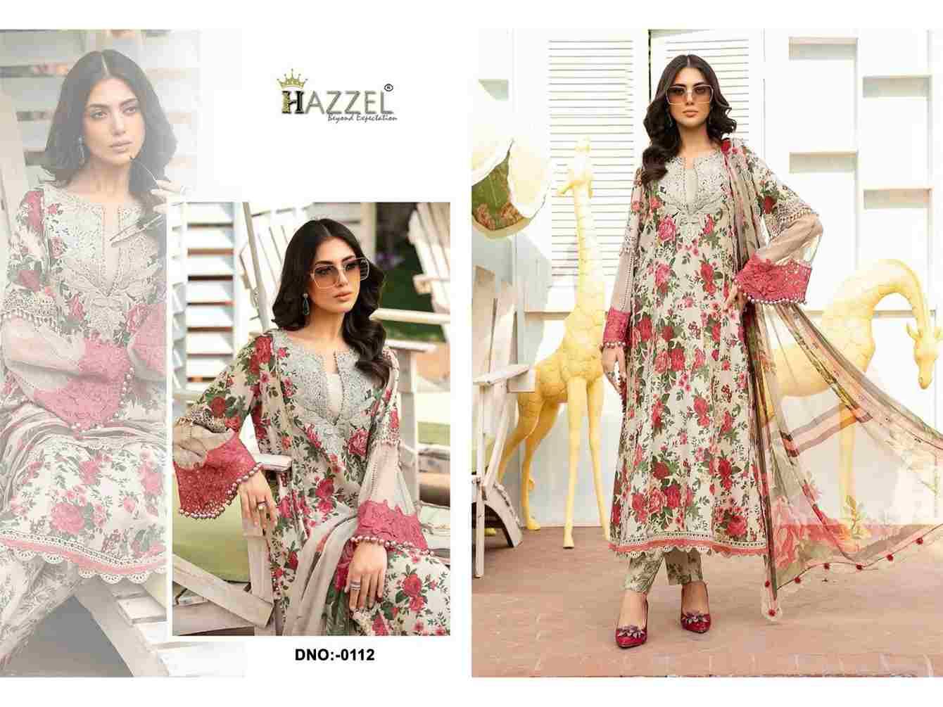 Hazzel Hit Design 0112 By Hazzel Beautiful Pakistani Suits Stylish Fancy Colorful Party Wear & Occasional Wear Pure Cotton Embroidery Dresses At Wholesale Price