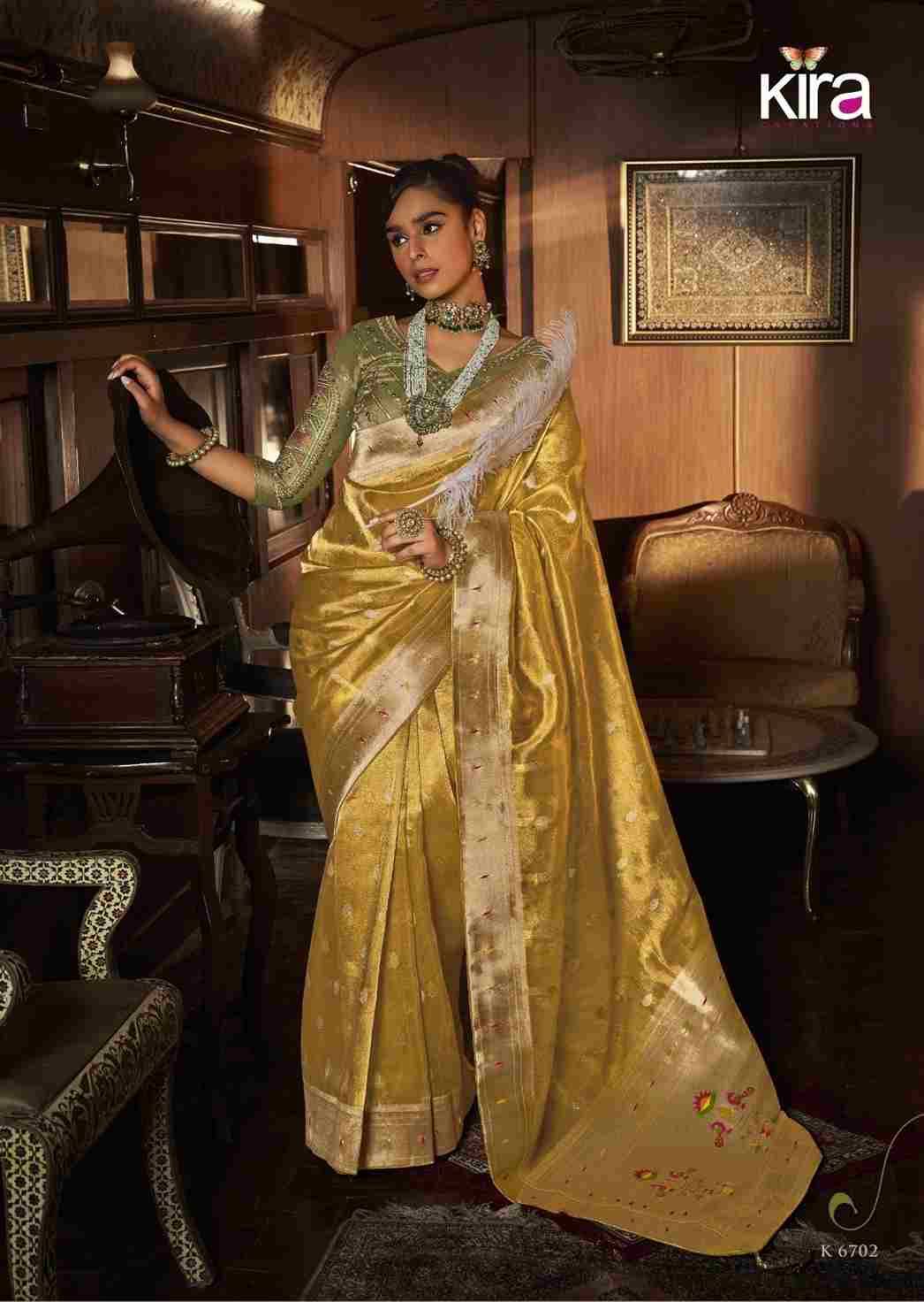 Koski By Kira 6701 To 6706 Series Indian Traditional Wear Collection Beautiful Stylish Fancy Colorful Party Wear & Occasional Wear Pure Tissue Paithani Sarees At Wholesale Price