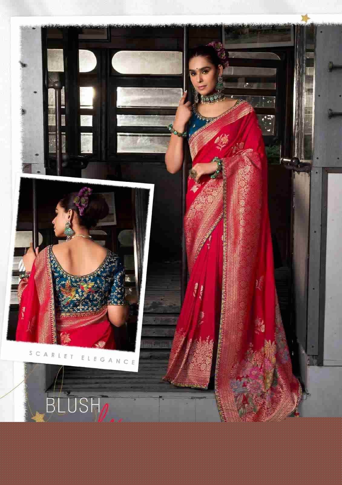 Krisha By Kira K-7201 To K-7206 Series Indian Traditional Wear Collection Beautiful Stylish Fancy Colorful Party Wear & Occasional Wear Soft Dola Viscose Silk Sarees At Wholesale Price