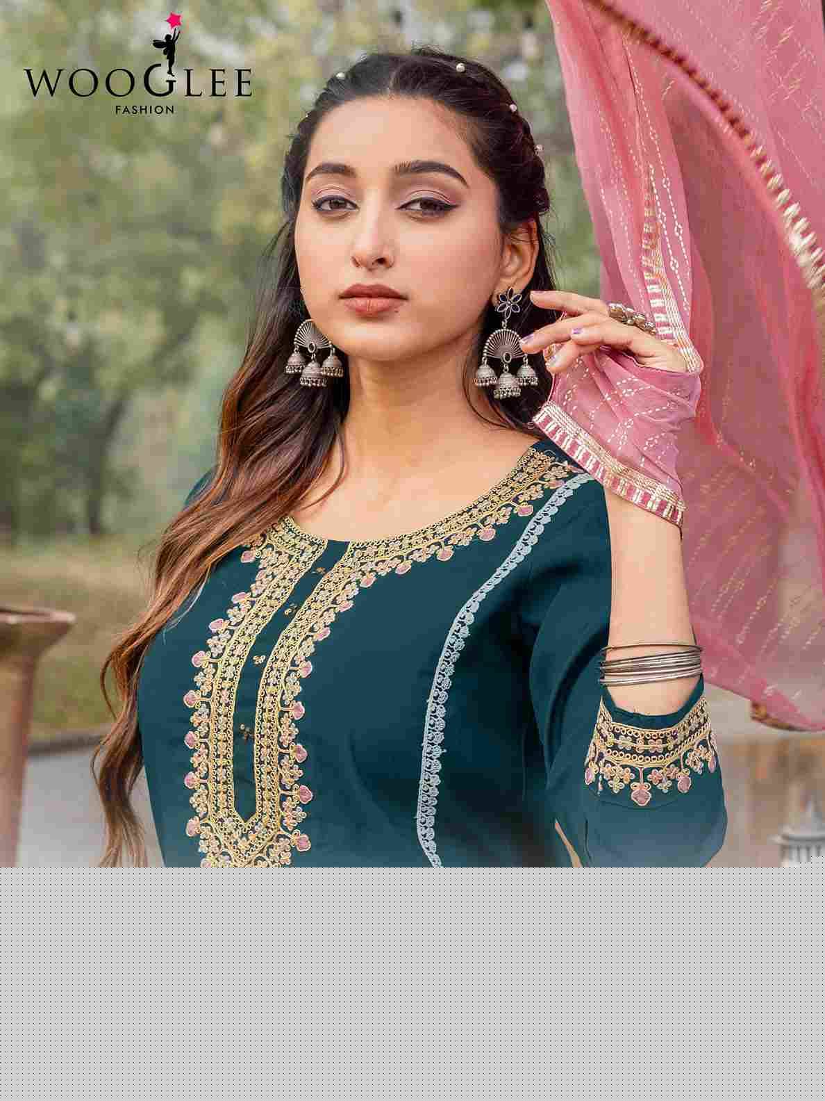 Moksha By Wooglee 1001 To 1005 Series Designer Festive Suits Collection Beautiful Stylish Fancy Colorful Party Wear & Occasional Wear Pure Viscose Silk Dresses At Wholesale Price