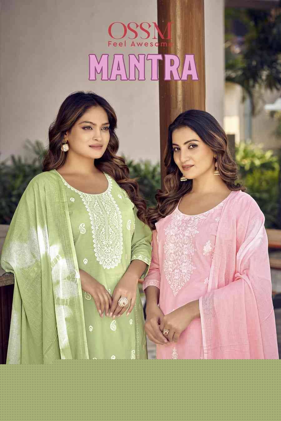 Mantra By Ossm 1001 To 1006 Series Beautiful Stylish Festive Suits Fancy Colorful Casual Wear & Ethnic Wear & Ready To Wear Pure Cotton Dresses At Wholesale Price