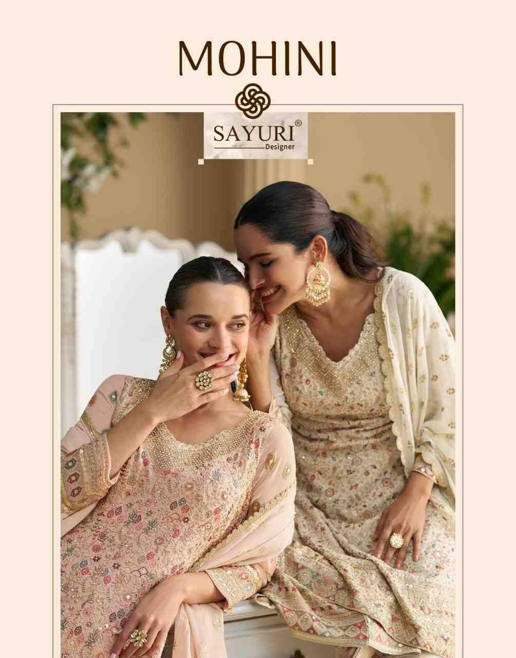 Mohini By Sayuri 10007 To 10009 Series Designer Sharara Suits Beautiful Fancy Colorful Stylish Party Wear & Occasional Wear Georgette Dresses At Wholesale Price
