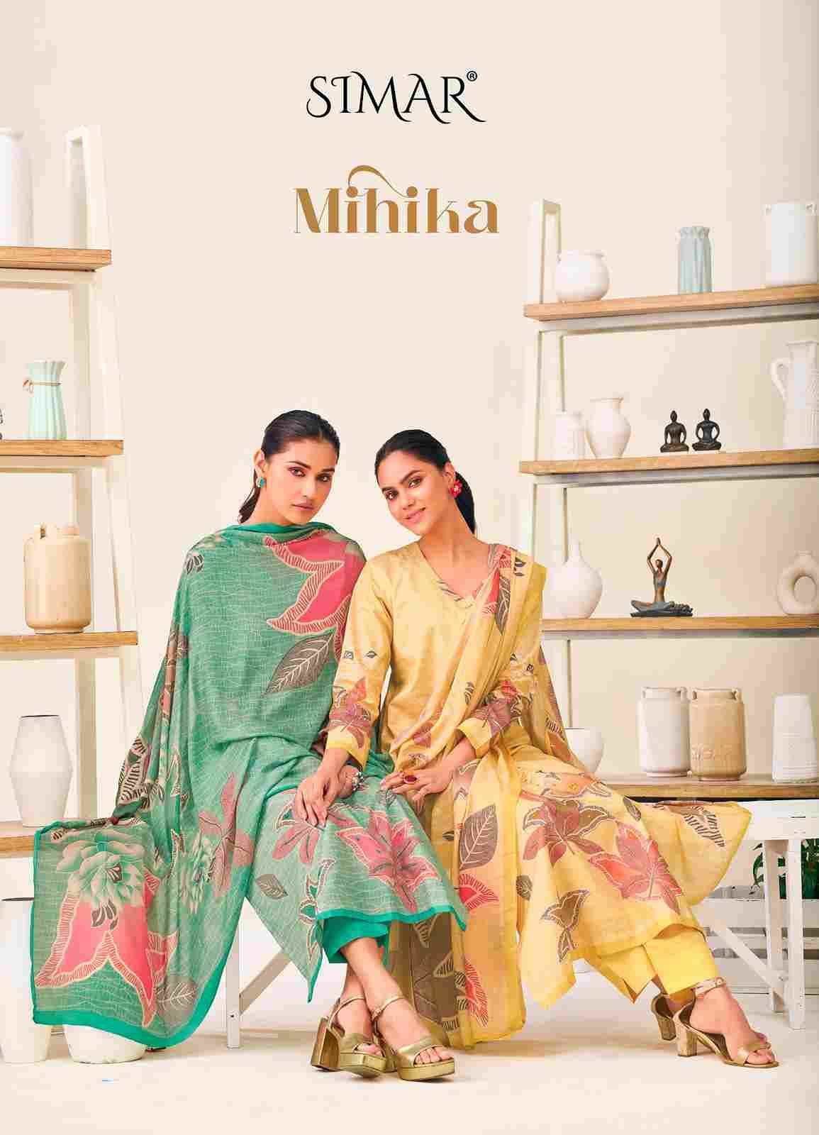 Mihika By Simar 2009-A To 2009-D Series Beautiful Festive Suits Stylish Fancy Colorful Casual Wear & Ethnic Wear Pure Lawn Cotton Dresses At Wholesale Price