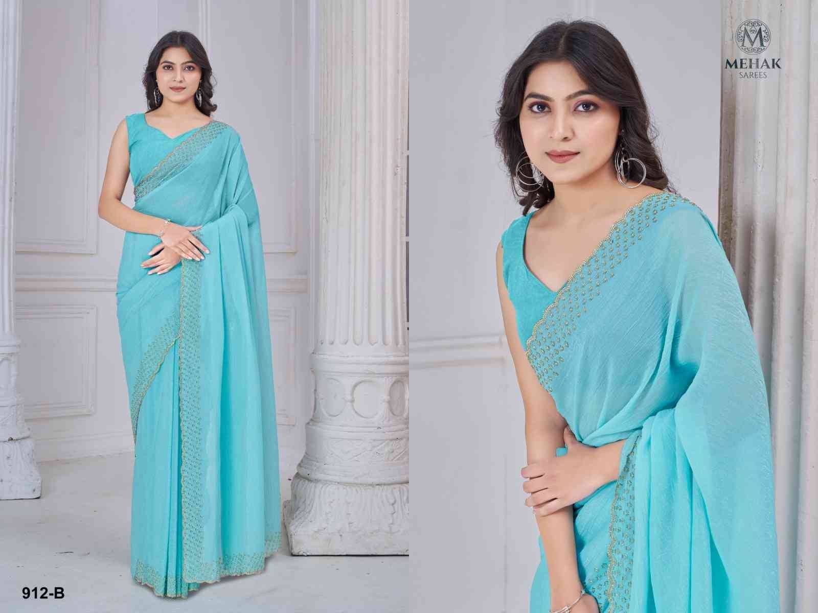 Mehak 912 Colours By Mehak 912-A To 912-E Series Indian Traditional Wear Collection Beautiful Stylish Fancy Colorful Party Wear & Occasional Wear Art Silk Sarees At Wholesale Price