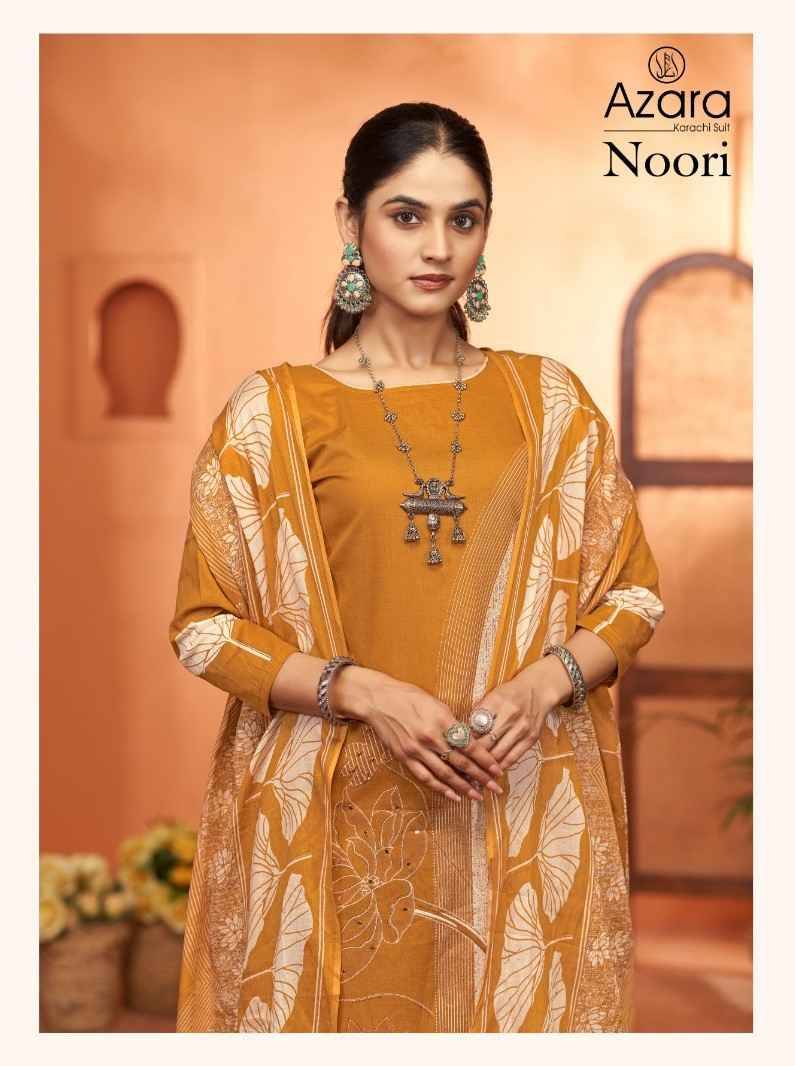 Noori By Azara 46001 To 46004 Series Beautiful Festive Suits Stylish Fancy Colorful Casual Wear & Ethnic Wear Pure Lawn Cotton Dresses At Wholesale Price