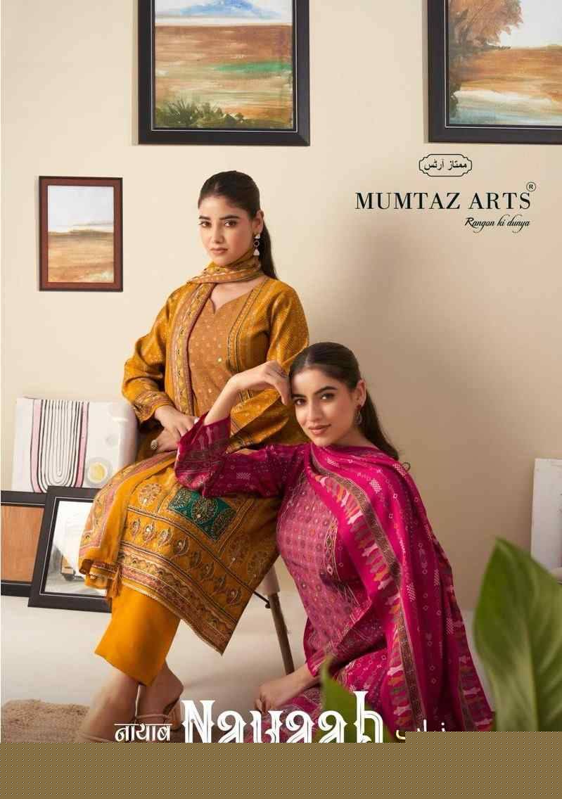 Nayaab Vol-7 By Mumtaz Arts 1101 To 1106 Series Beautiful Festive Suits Colorful Stylish Fancy Casual Wear & Ethnic Wear Pure Muslin Print Dresses At Wholesale Price