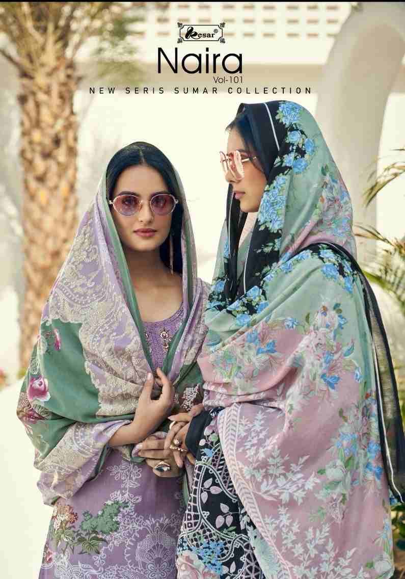 Naira Vol-101 By Kesar 248-001 To 248-008 Series Beautiful Festive Suits Stylish Fancy Colorful Casual Wear & Ethnic Wear Pure Cambric Print Dresses At Wholesale Price