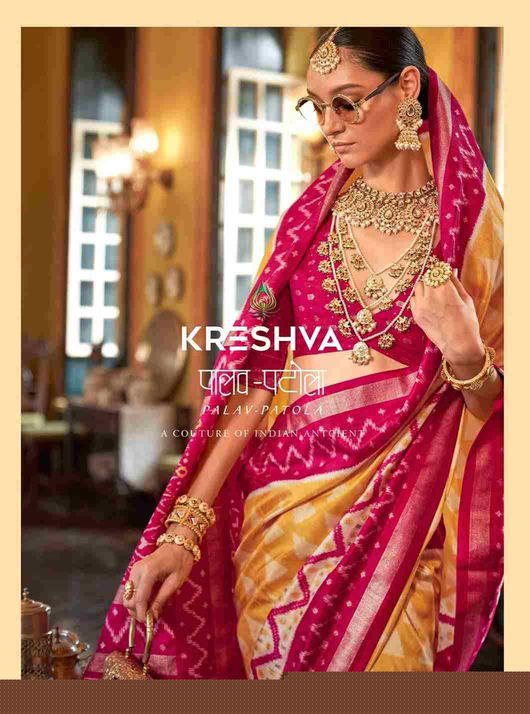 Palav Patola By Kreshva 818 To 829 Series Indian Traditional Wear Collection Beautiful Stylish Fancy Colorful Party Wear & Occasional Wear Silk Sarees At Wholesale Price