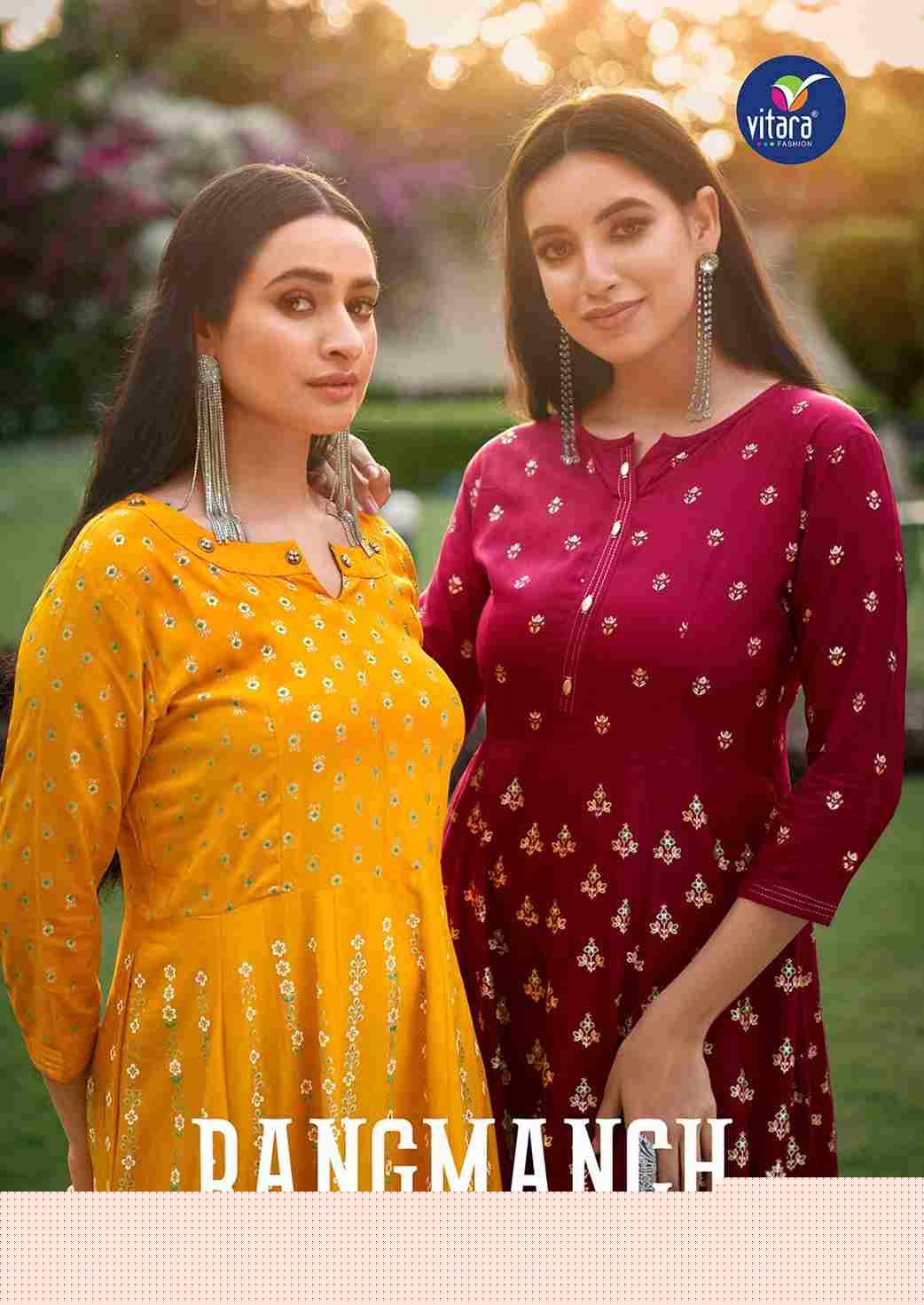 Rangmanch By Vitara 1001 To 1004 Series Designer Stylish Fancy Colorful Beautiful Party Wear & Ethnic Wear Collection Heavy Fancy Gowns At Wholesale Price
