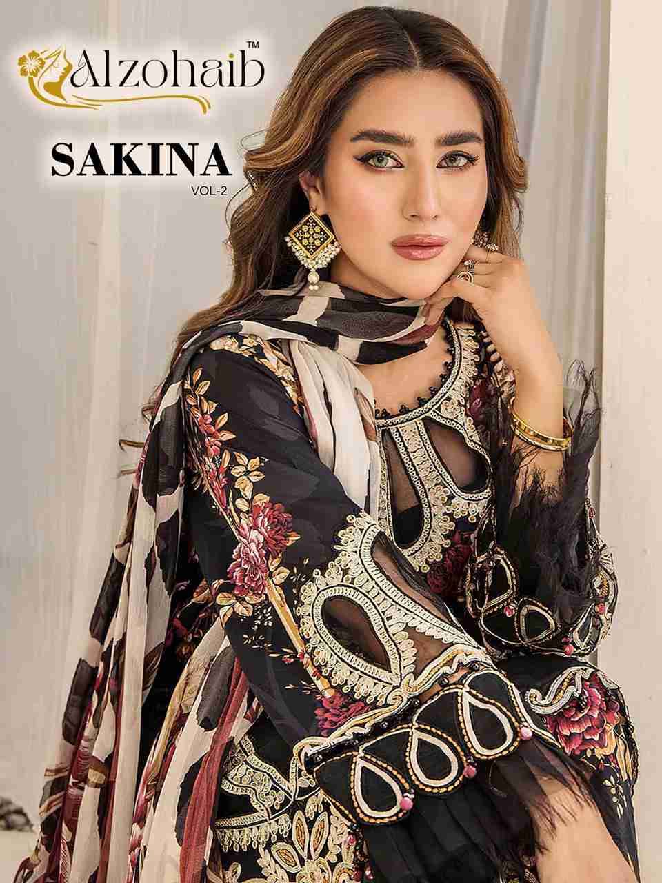 Sakina Vol-2 By Alzohaib Series Beautiful Pakistani Suits Stylish Fancy Colorful Party Wear & Occasional Wear Pure Cotton Print Dresses At Wholesale Price