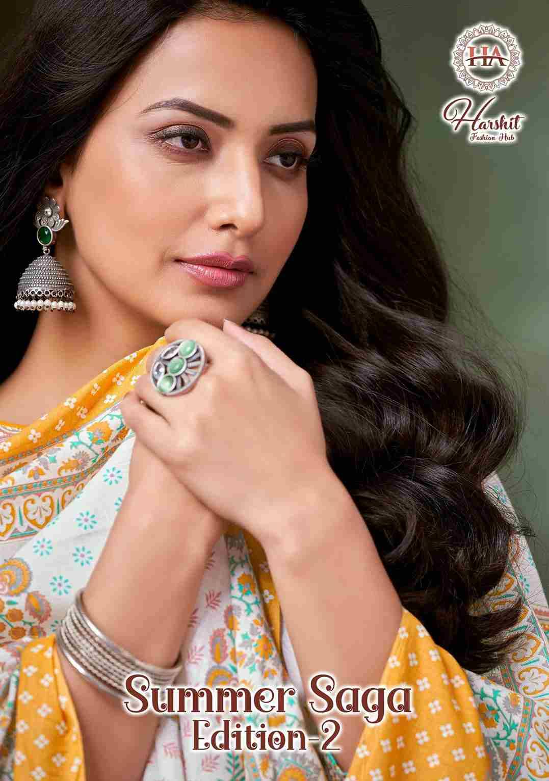 Summer Saga Vol-2 By Harshit Fashion Hub 1899-001 To 1899-008 Series Beautiful Festive Suits Stylish Fancy Colorful Casual Wear & Ethnic Wear Pure Cotton Dresses At Wholesale Price
