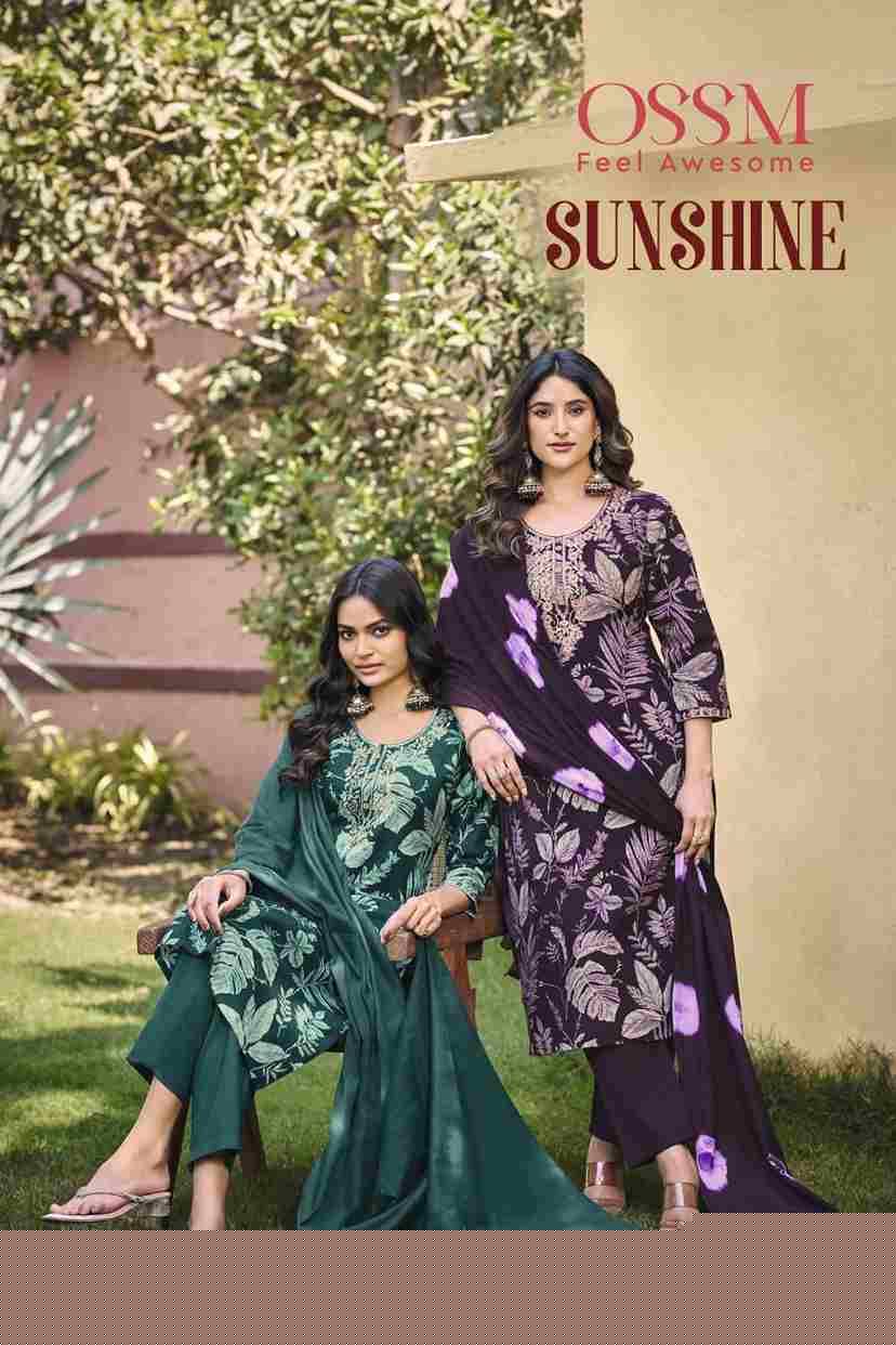 Sunshine By Ossm 1001 To 1006 Series Beautiful Stylish Festive Suits Fancy Colorful Casual Wear & Ethnic Wear & Ready To Wear Cotton Flex Dresses At Wholesale Price