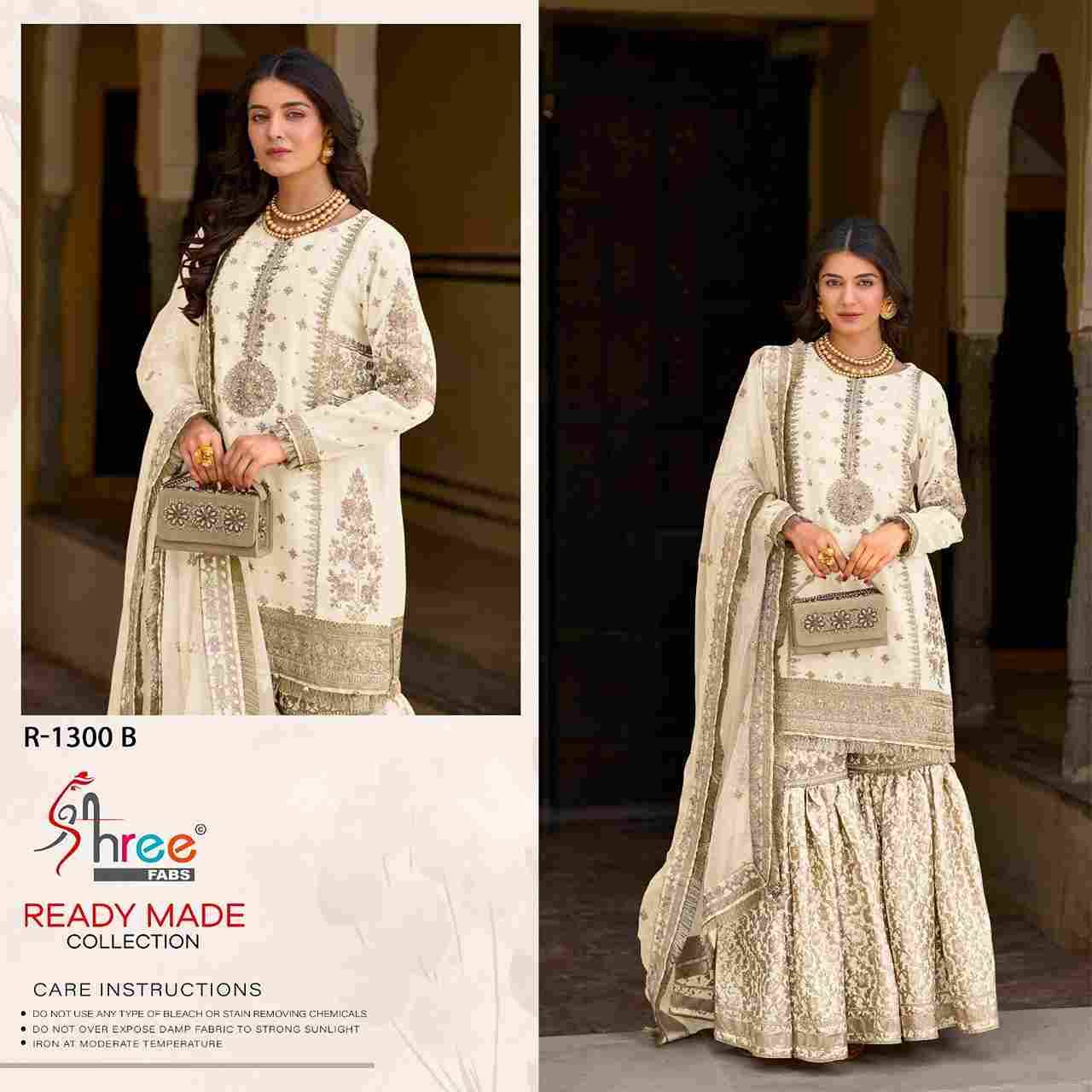 Shree Fabs Hit Design R-1300 Colours By Shree Fabs R-1300-A To R-1300-D Series Wholesale Designer Pakistani Suits Collection Beautiful Stylish Fancy Colorful Party Wear & Occasional Wear Chiffon Dresses At Wholesale Price