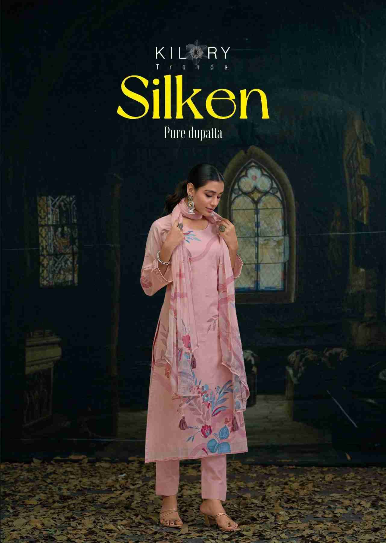 Silken By Kilory 1341 To 1344 Series Beautiful Festive Suits Colorful Stylish Fancy Casual Wear & Ethnic Wear Pure Lawn Cotton Dresses At Wholesale Price