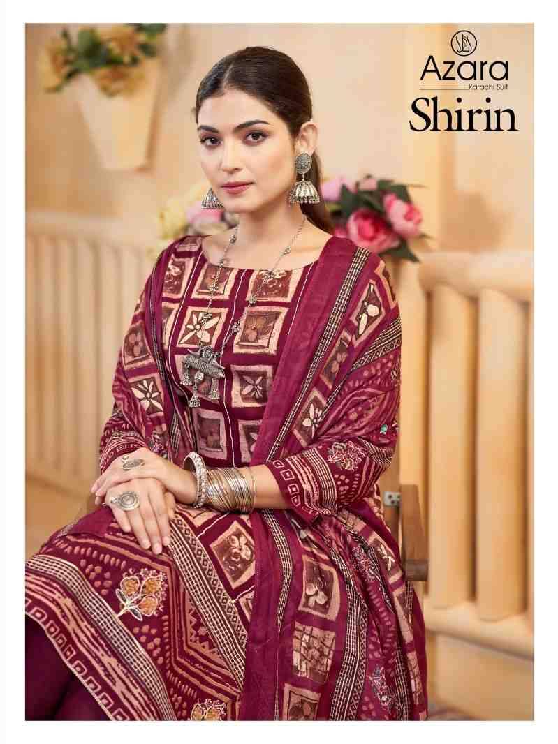 Shirin By Azara 48001 To 48004 Series Beautiful Festive Suits Stylish Fancy Colorful Casual Wear & Ethnic Wear Pure Lawn Cotton Dresses At Wholesale Price
