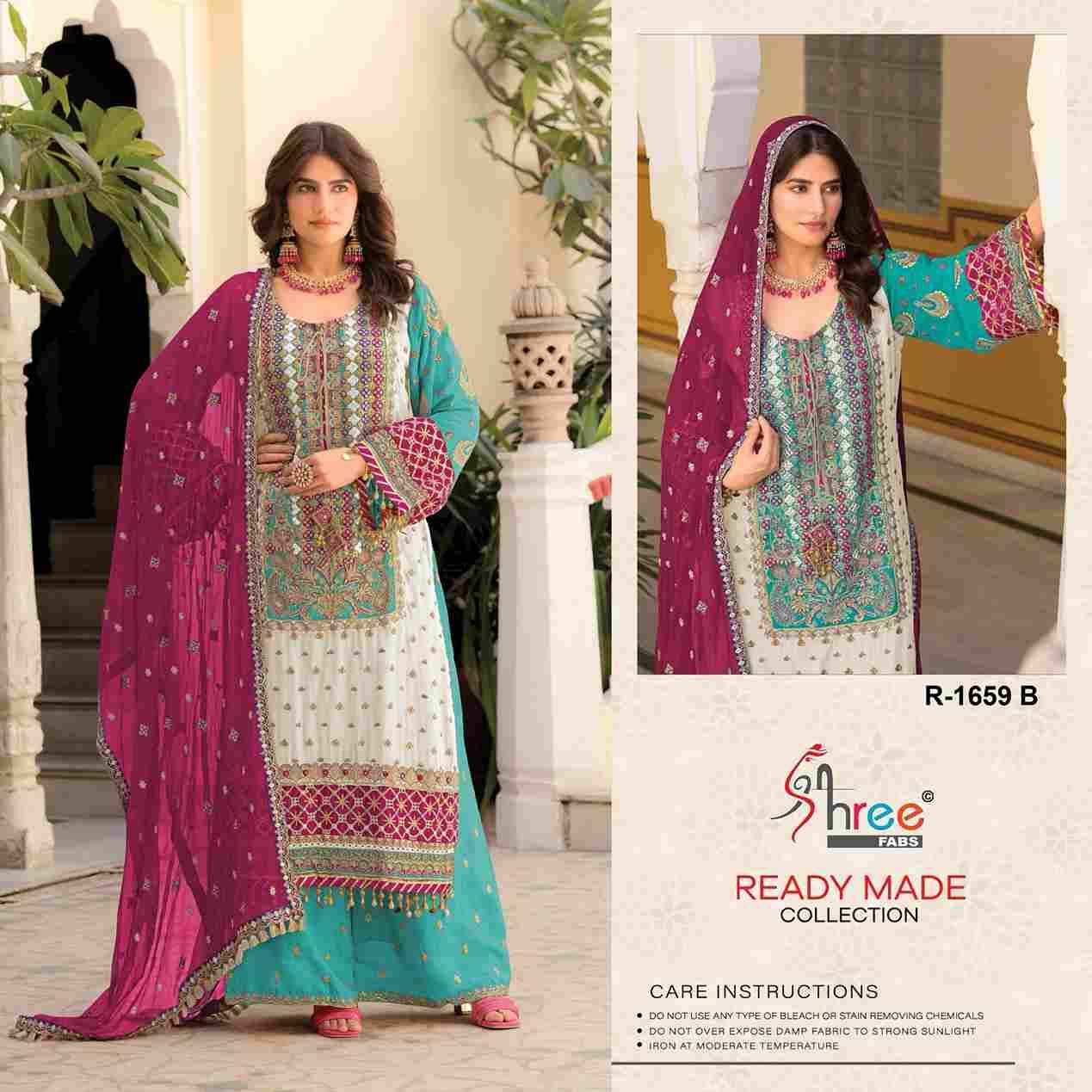 Shree Fabs Hit Design R-1659 Colours By Shree Fabs R-1659-A To R-1659-D Series Wholesale Designer Pakistani Suits Collection Beautiful Stylish Fancy Colorful Party Wear & Occasional Wear Chinnon Dresses At Wholesale Price